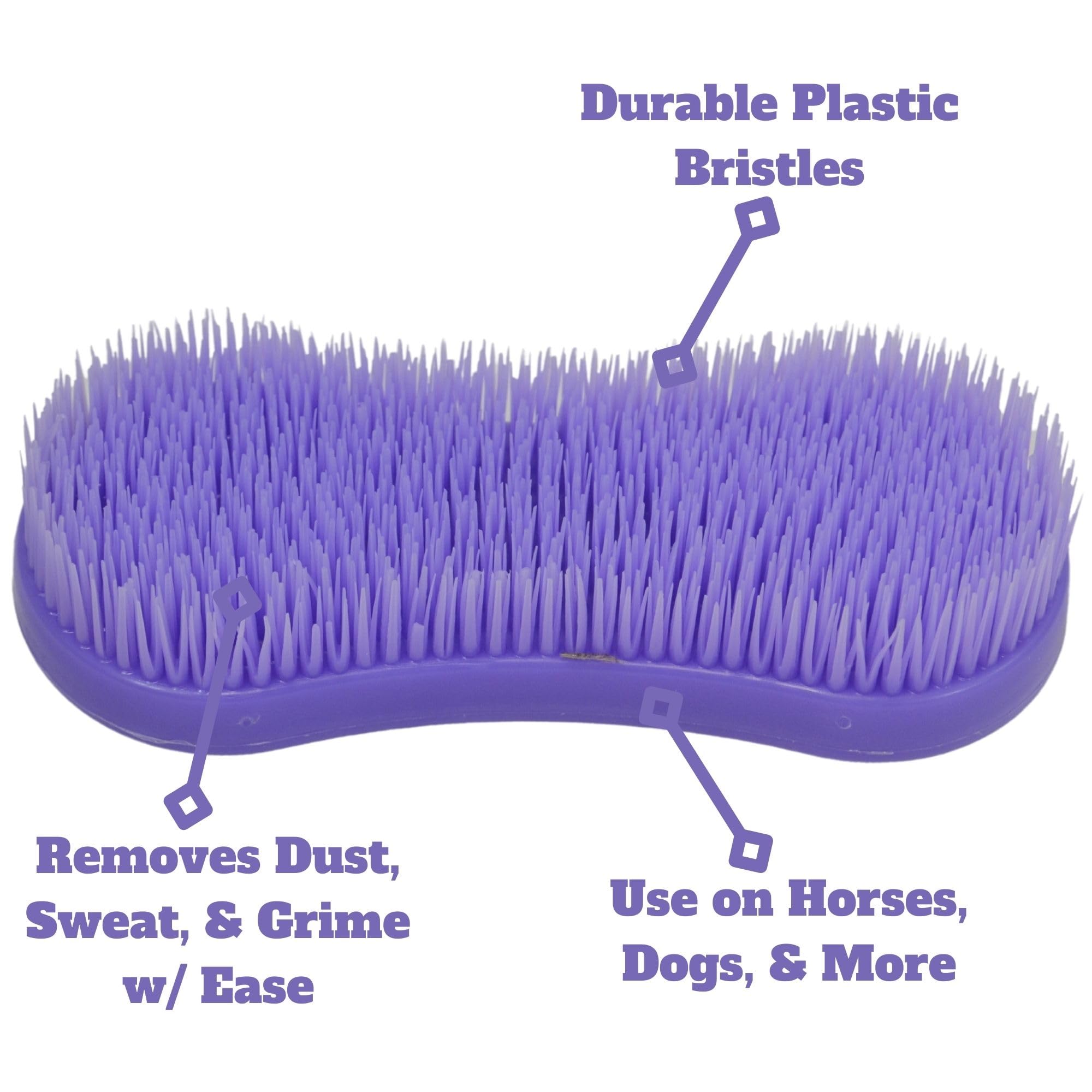 Intrepid International Magic Horse Brush, For Horse Grooming Kit W/Durable Plastic Bristles, Horse Brushes For Grooming, Light P