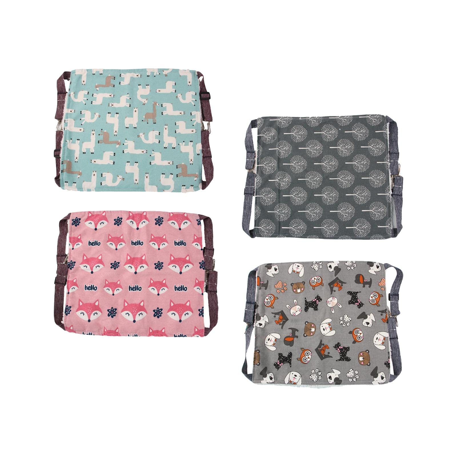APIRILY Cat Hanging Hammock Bed with Adjustable Straps Soft Breathable Cute Patterns Alpaca | Pet Supplies | Cat Supplies | Beds