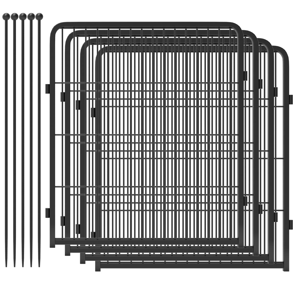 Fxw Rollick Dog Playpen For Yard, Rv Camping, 32 Inch 4 Panels For Small And Medium Dogs│Patented