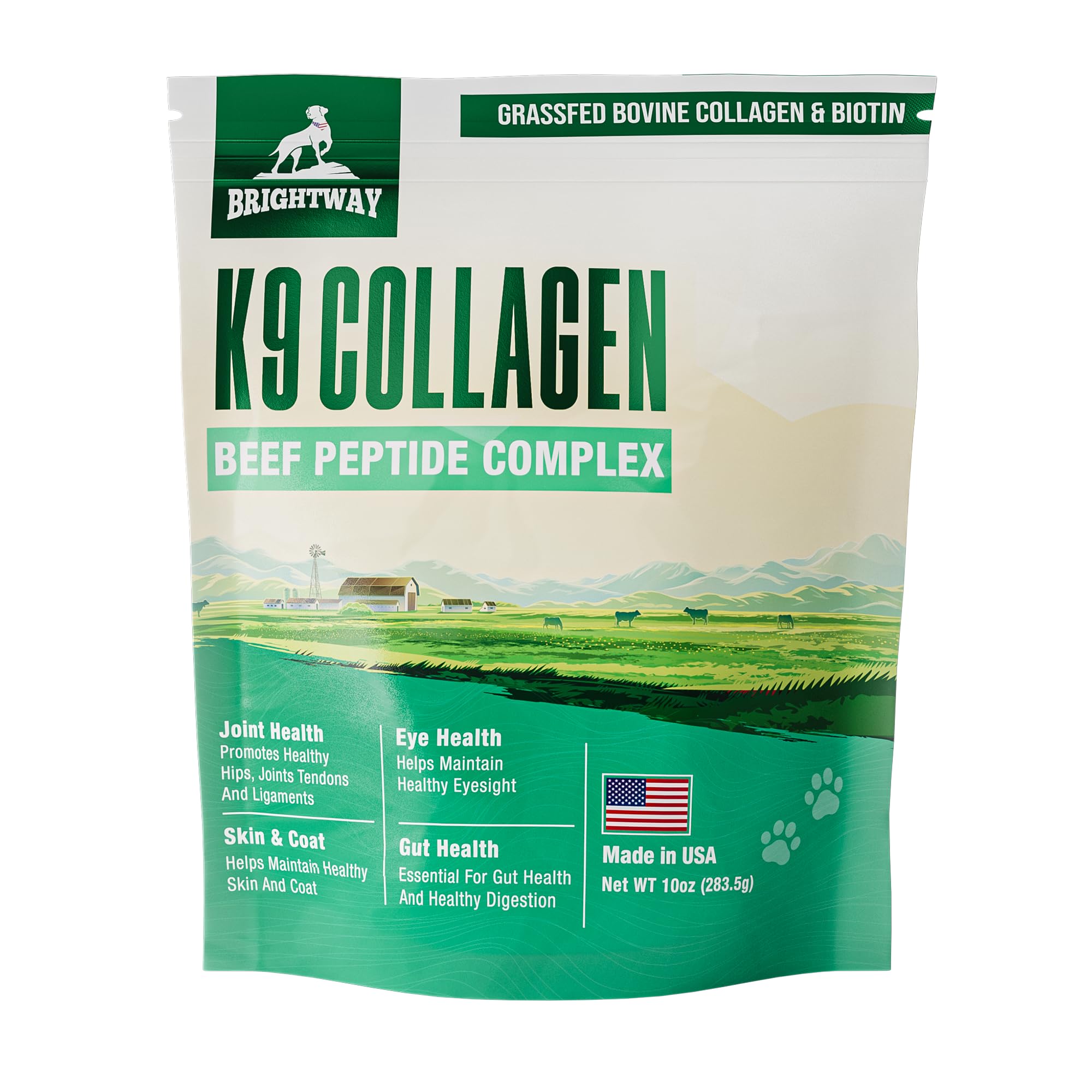 K9 Collagen PEPTIDE Complex W/BIOTIN - Hip & Joint Supplement for Dogs- Supports Healthy Joints, Skin & Coat - Helps in Recovery