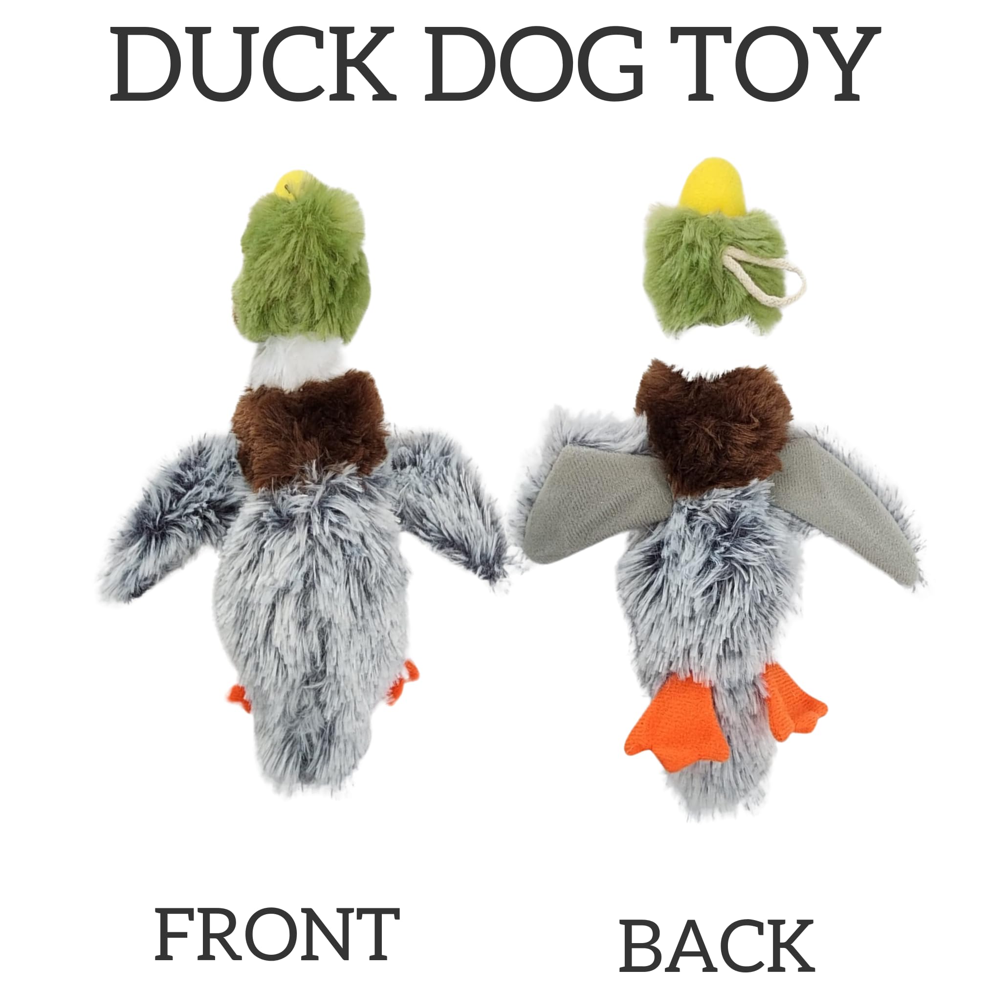 Duck Dog Toy Plush Mallard Small 8-Inch | Small Duck Dog Toy | Puppy Toys Dog Duck Plush Dog Toys Squeakers | Duck Dog Toy For A