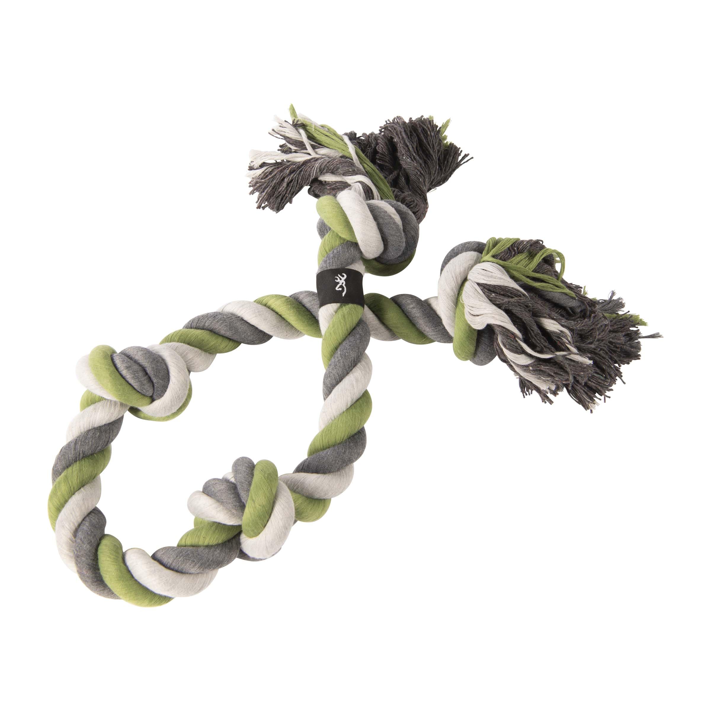 Browning Pet Training Tools, Durable Dog Toys for Tug and Fetch, Rope Toy (Military Green), Medium