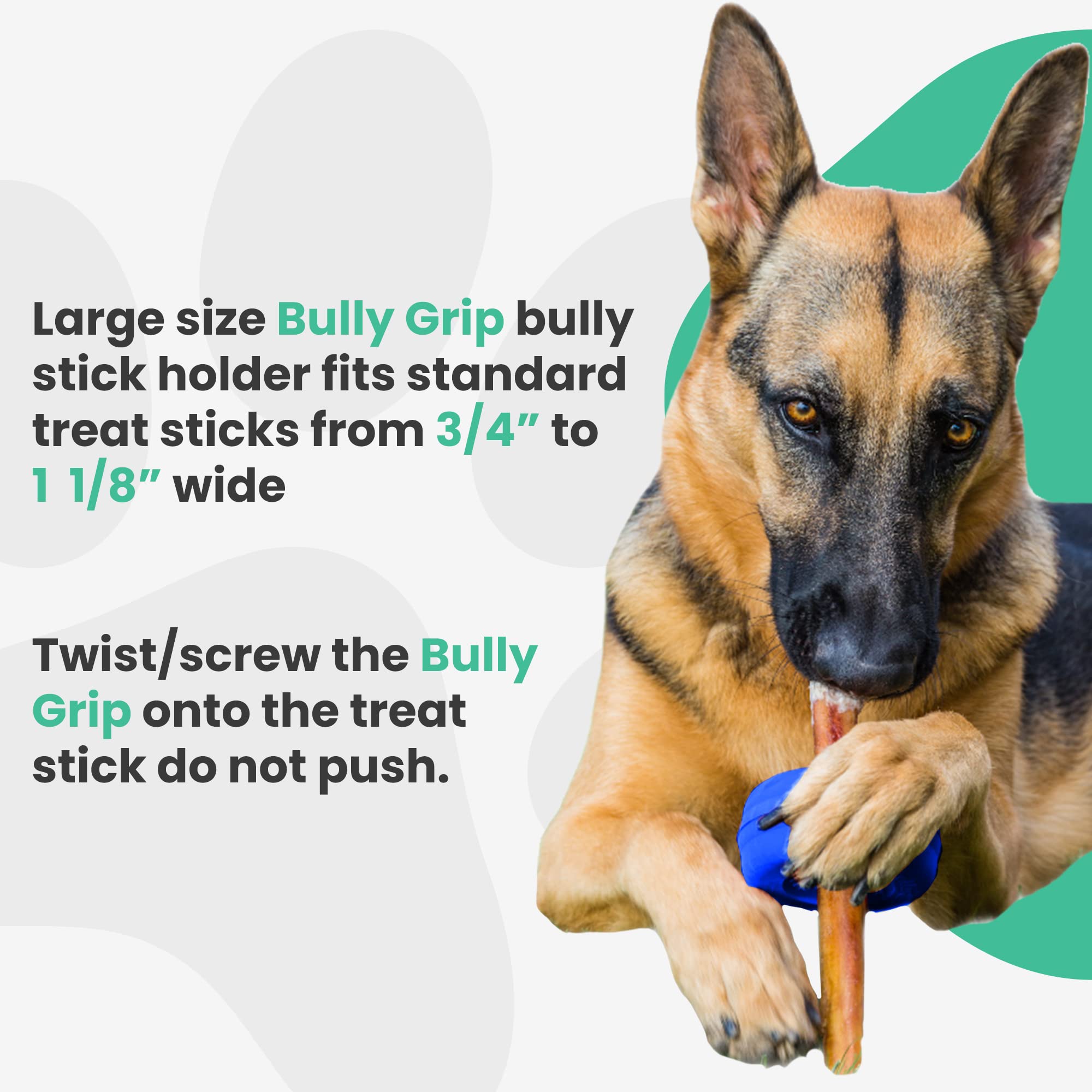Bully Stick Holder for Dogs -Large Size - Interactive Dog Toy, Dog Treat Holder, Slow Feeder, Treat Dispenser, Chew Toy and Dog