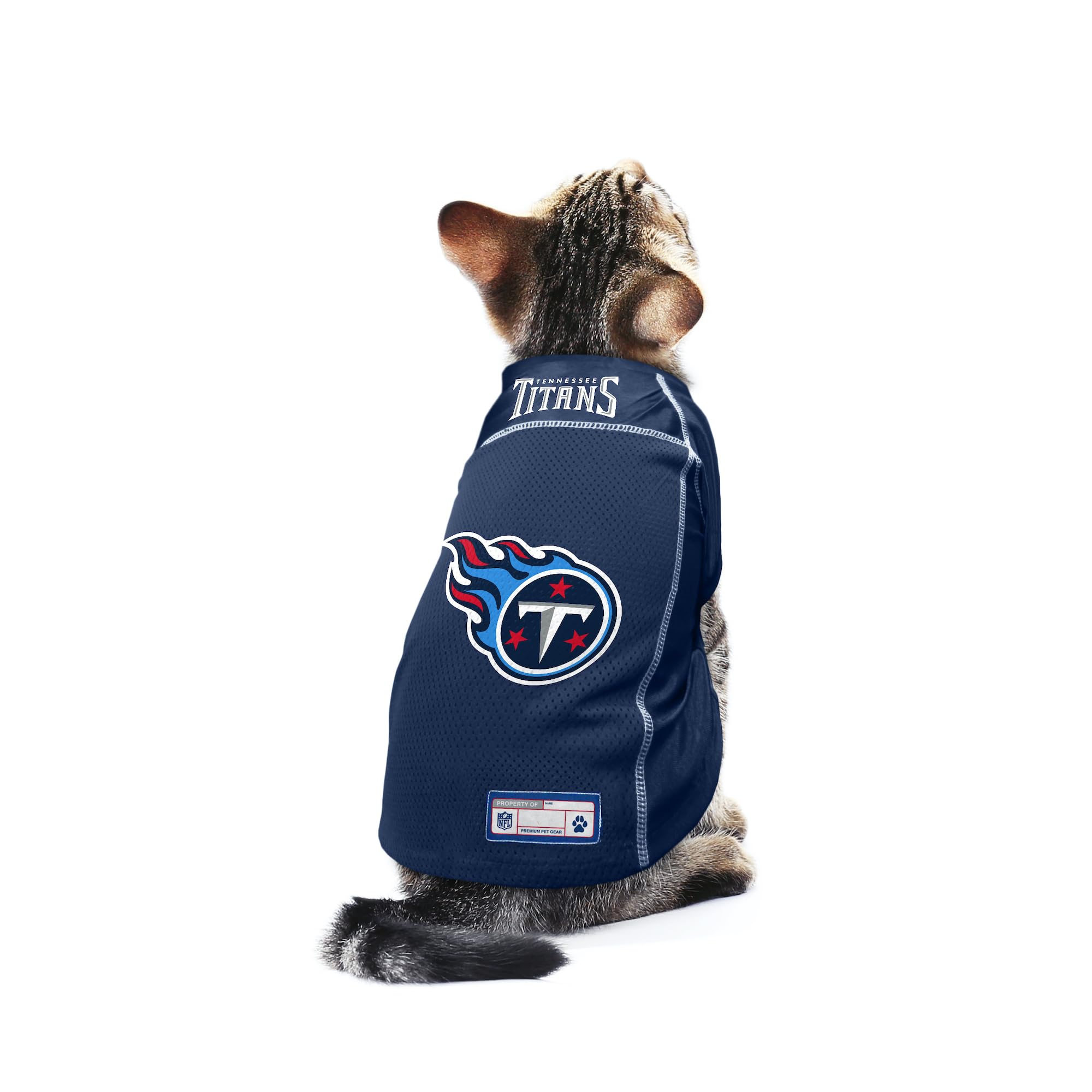 Littlearth Unisex-Adult Nfl Tennessee Titans Basic Pet Jersey, Team Color, X-Small, (320134-Titn-Xs)