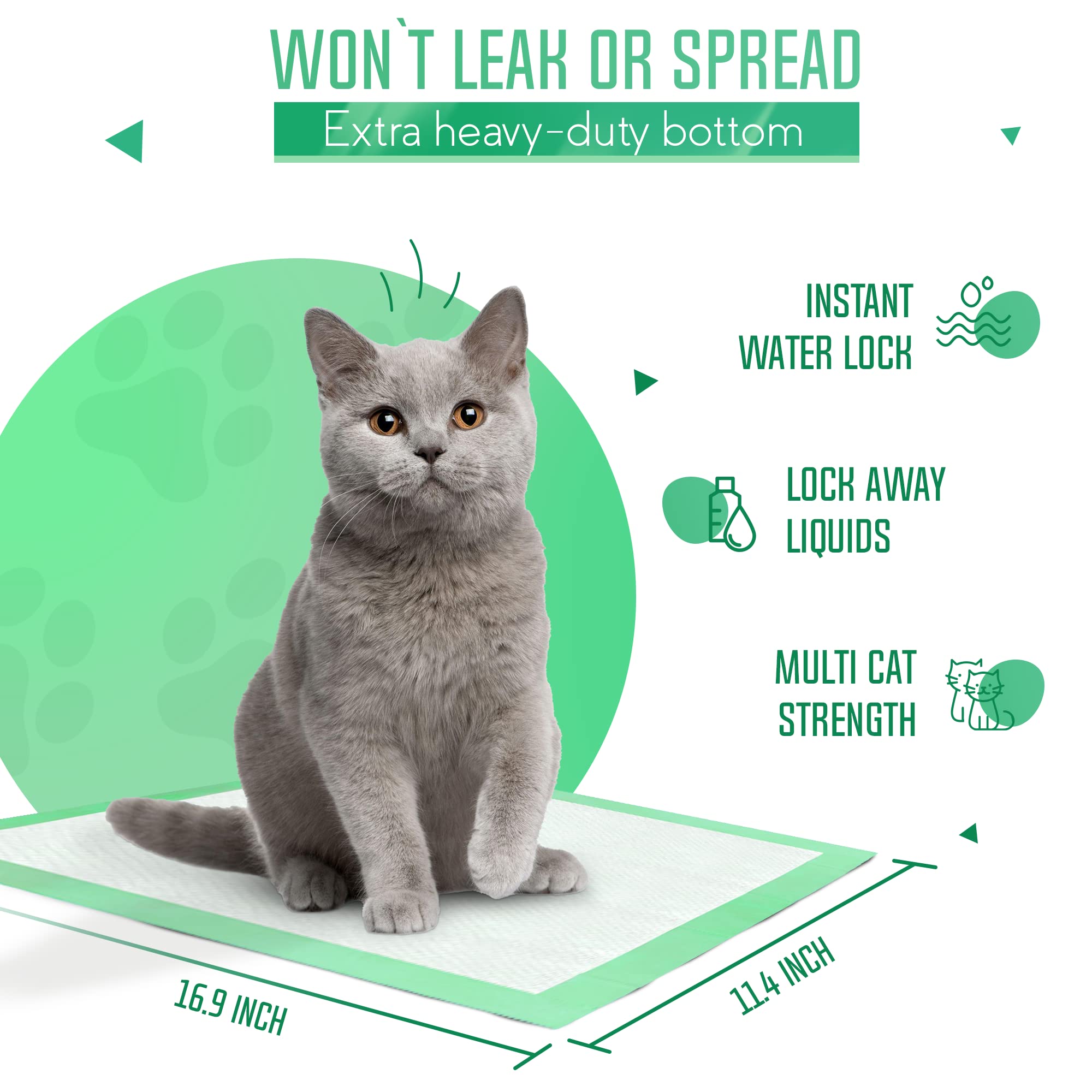 Petsworld Multi Cat Pad Refills For Cats Breeze Litter System, Ultra-Absorbent, Quick Dry - (800 Count, Fresh Scented)