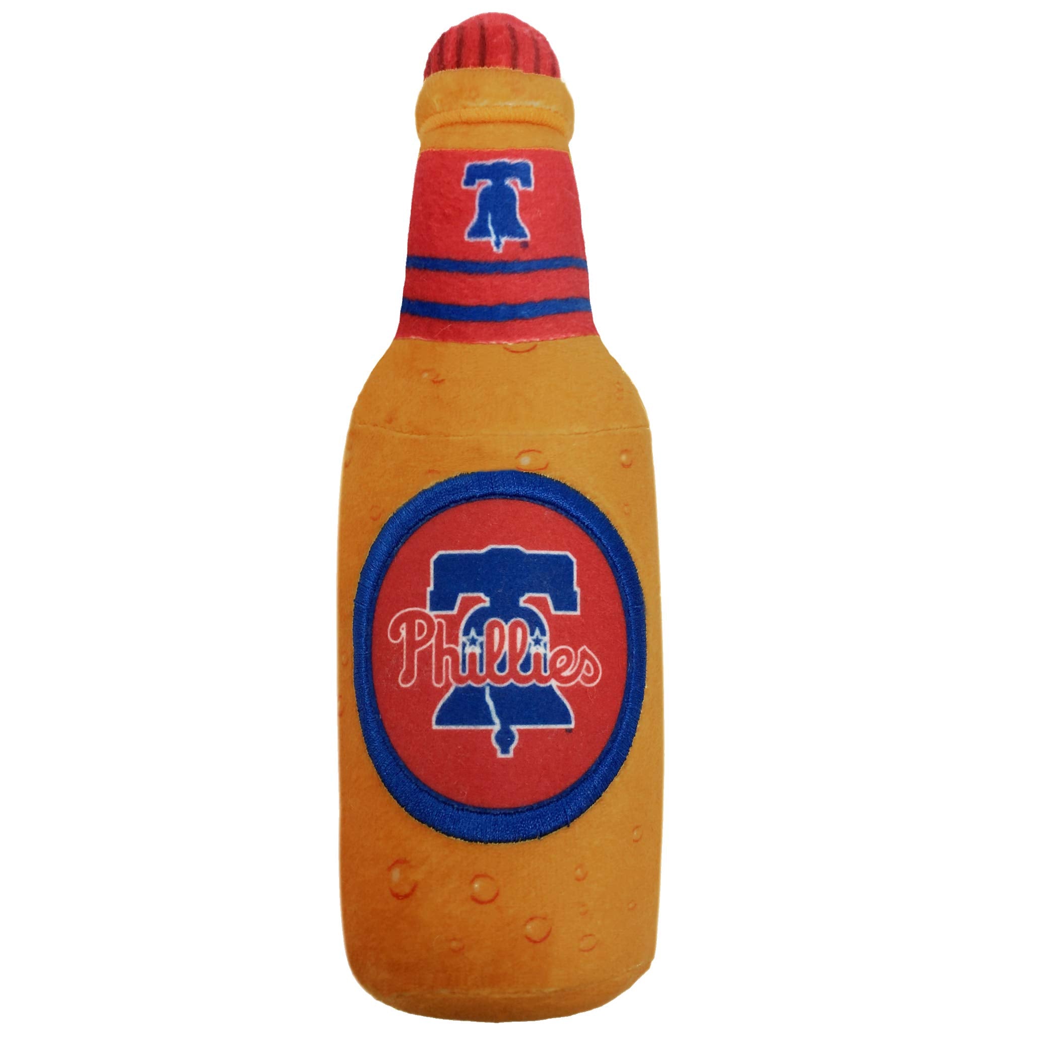 Pets First Mlb Philadelphia Phillies Stadium Beer Bottle Plush Dog Toy-Cutest Plush Toy For Dogs & Cats With Inner Squeaker & Pr
