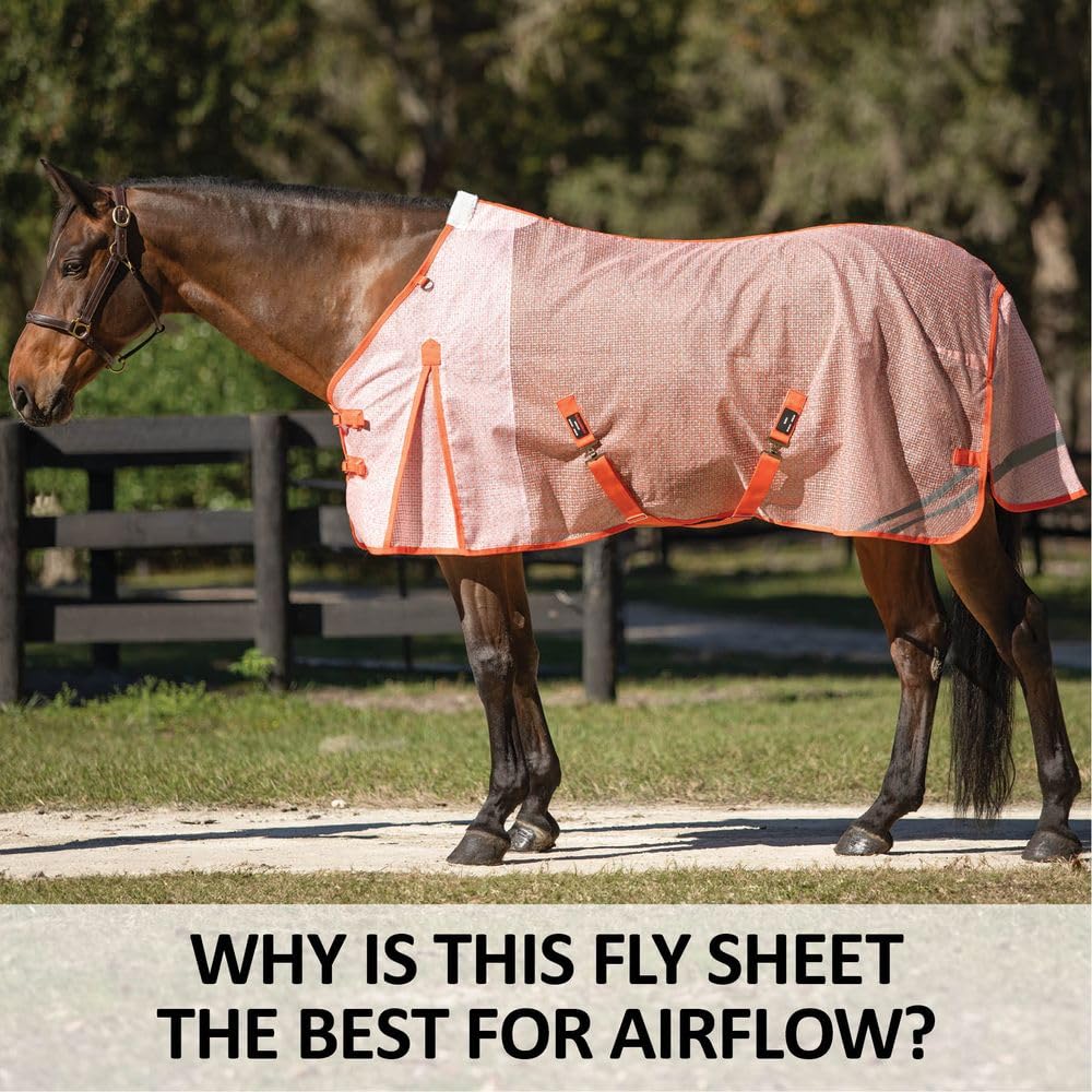 Schneiders Ripstop Nylon Mesh Ii Horse Fly Sheets | Optimal Airflow & Uv Protection | Euro Surcingle | Color Lilac | Size 74