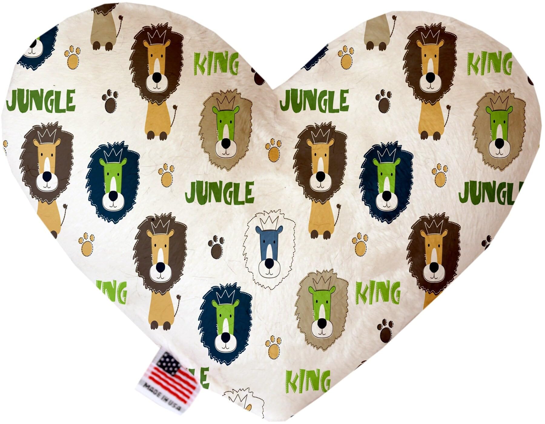 Pet and Dog Plush Heart or Bone Toy, "Oh Baby Group" (Available in different sizes, and 12 different pattern options!) Baby Bear 8" Plush Bone