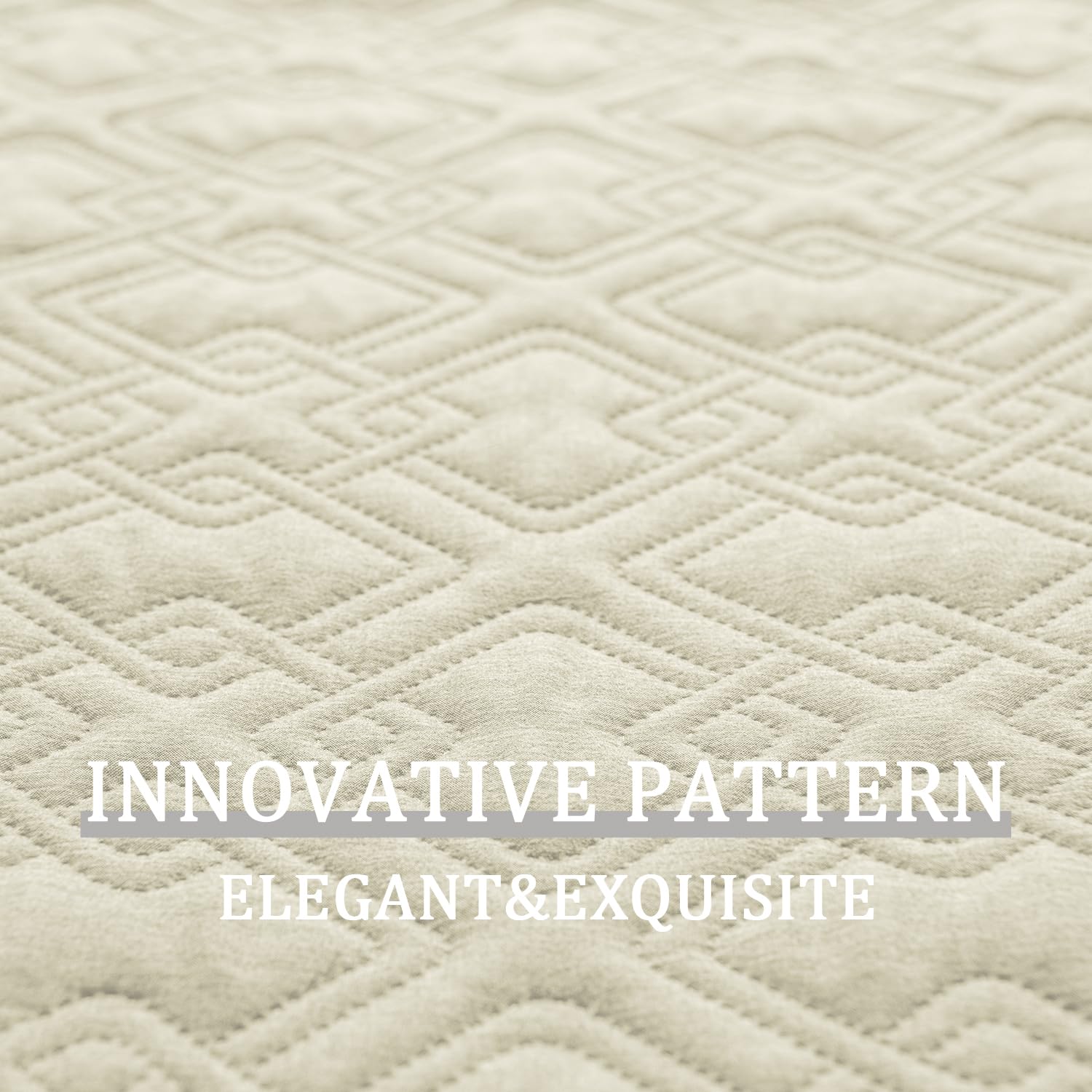 Fuguitex Waterproof Dog Bed Cover Dog Blanket For Pet Furniture Bed Couch Sofa Reversible Linen Texture(40''*50'',Cream+ Wheat)