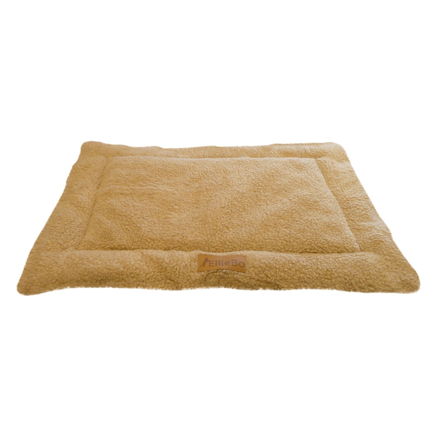 EllieBo Medium Beige Sherpa Fleece Mat
