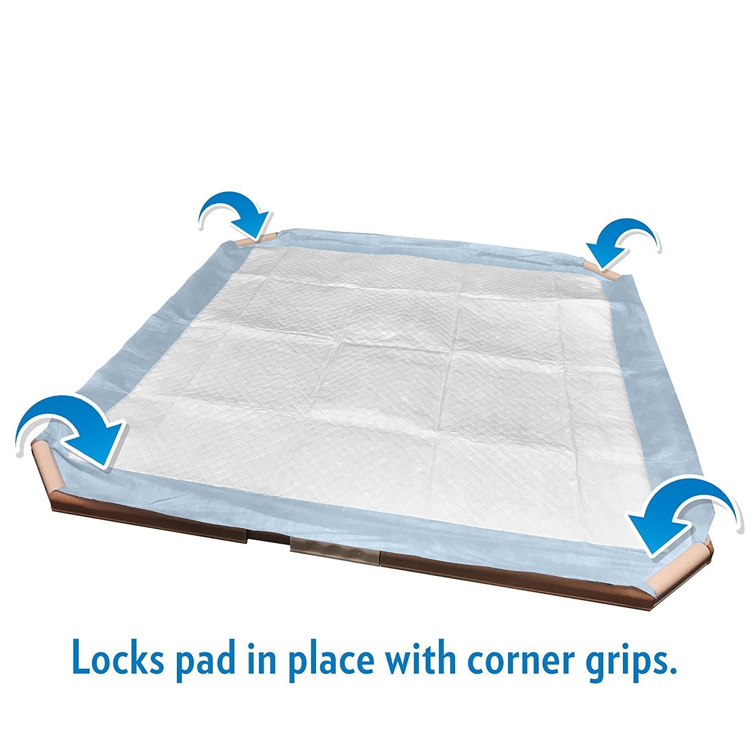 Simple Solution Portable Dog Pad Holder - Prevents Leakage & Bunching, Fits Pads 53 x 53cm or Larger, Beige, Model 91029-5p