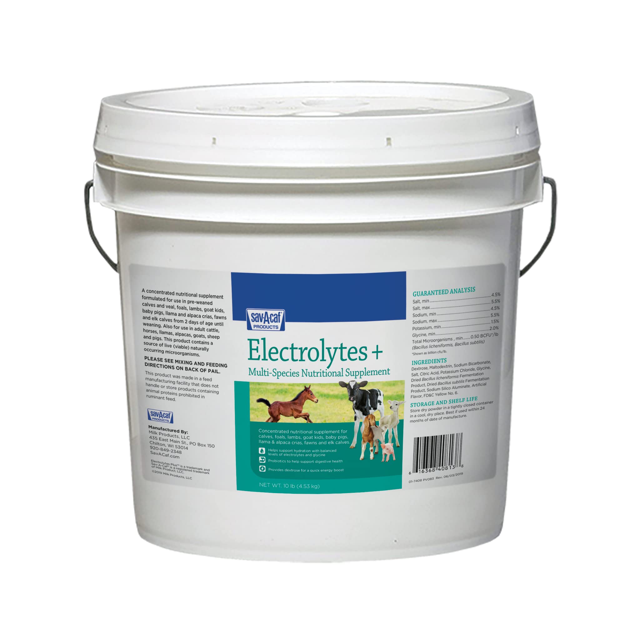 Milk Products 633011 Electrolytes Plus Multi-Species Supplement, 10 lb