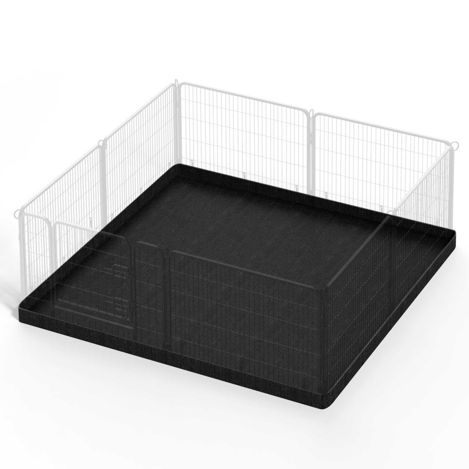 Pjyucien Dog Playpen Bottom Pad - Stabilize The Dog Play Pen, Easy To Clean And Waterproof, Fits Most 8 Panels 24 Inch Width Met