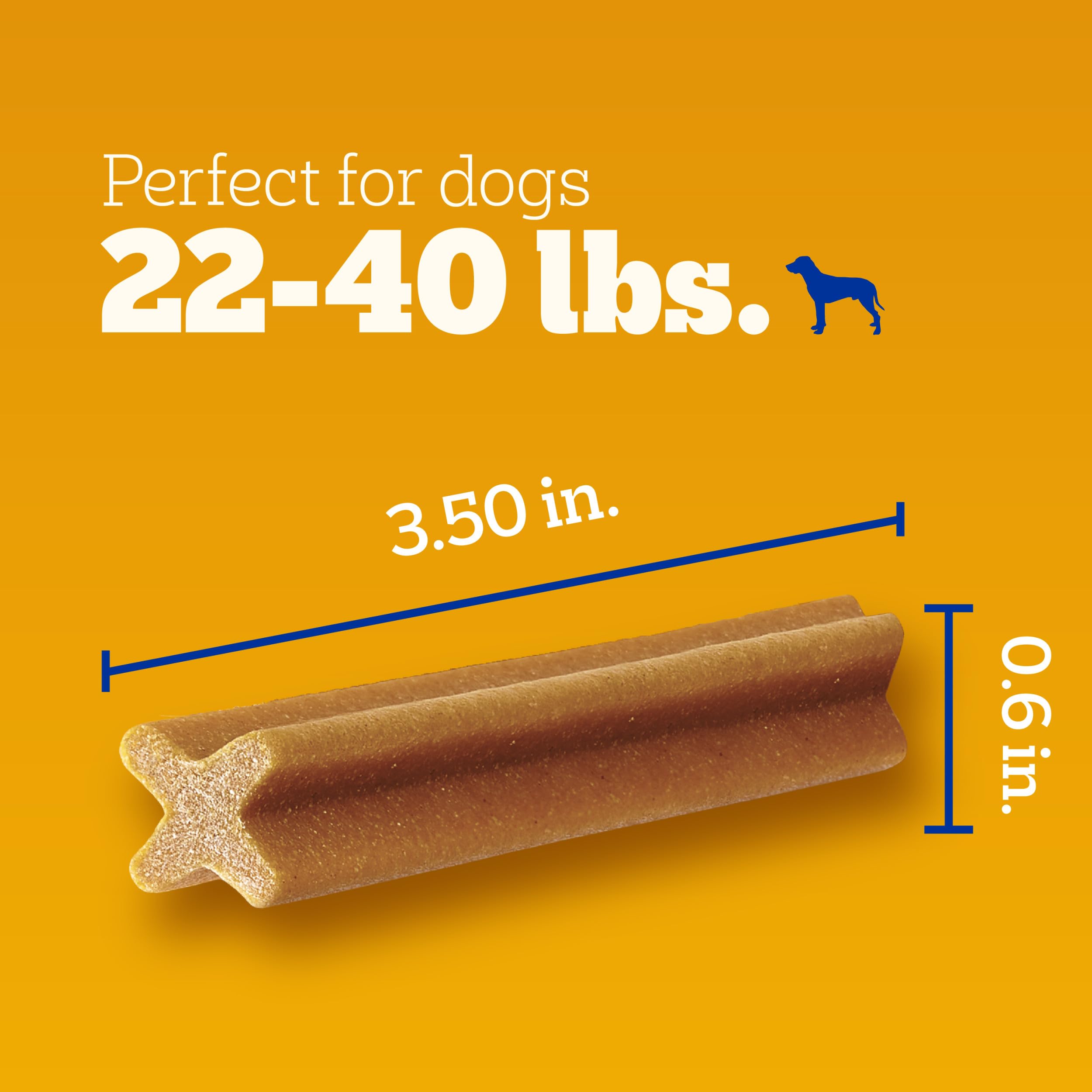 PEDIGREE DENTASTIX Small/Medium Dog Dental Treats Original Flavor Dental Bones, 1.57 lb. Value Pack (45 Treats)