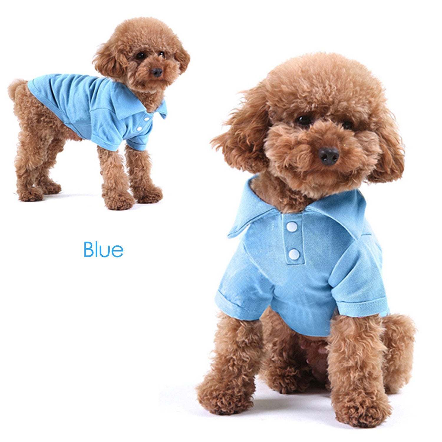 Kingmas 4 Pack Dog Shirts Pet Puppy T-Shirt Clothes Outfit Apparel Coats Tops - X-Small
