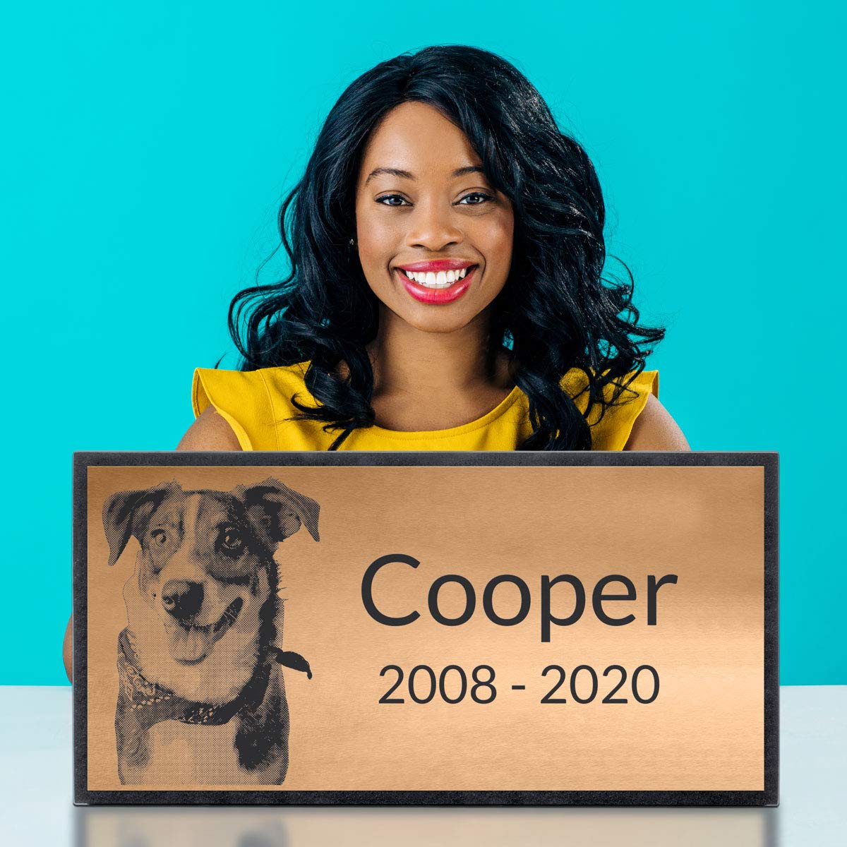 Bronze And Granite Memorial Headstone - Markers For Lost Family Members, Infants, Loved Ones, Friends, Dogs, Cats, And Other Fam