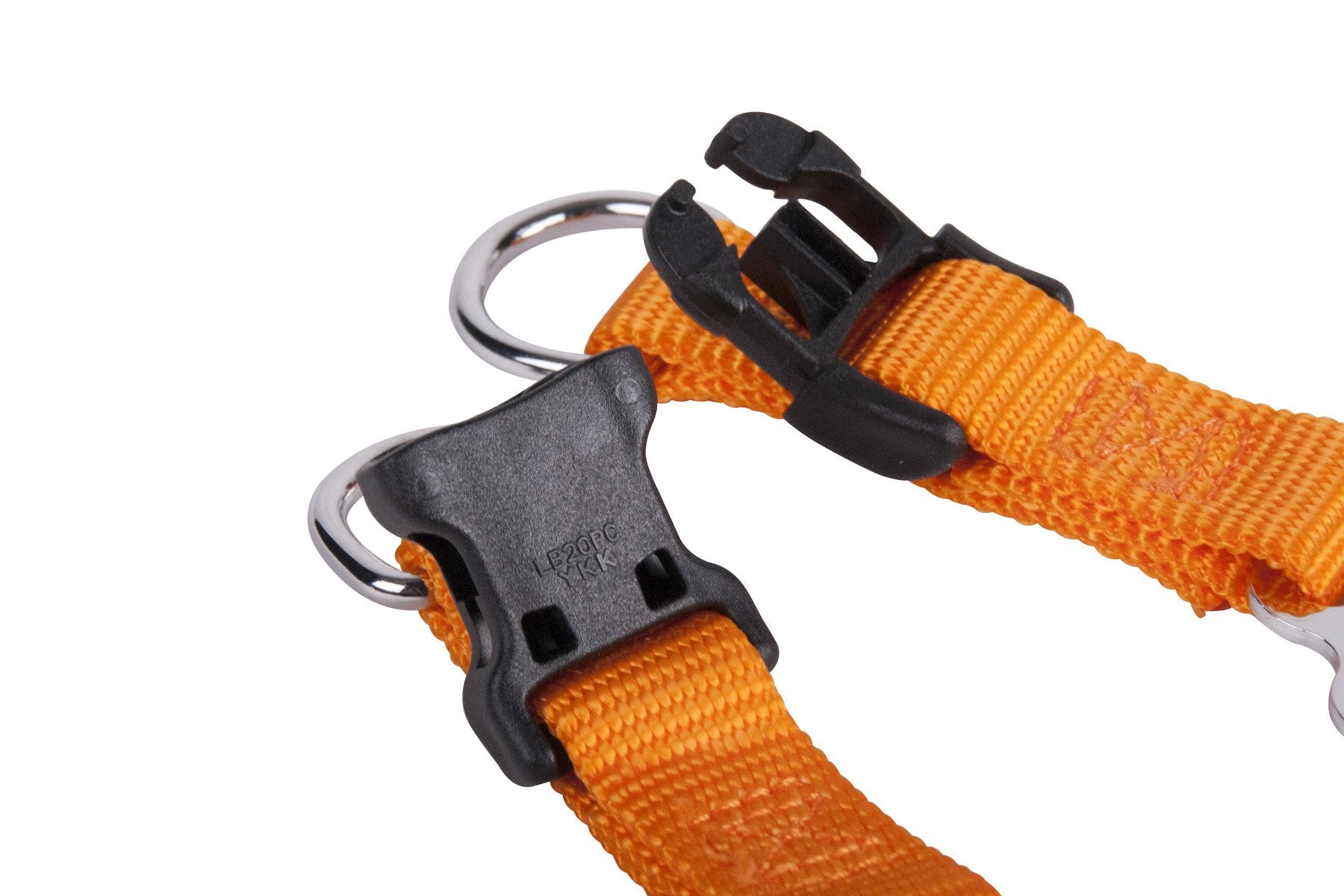 Gogo Pet Products Comfy Nylon 5/8-Inch Adjustable Easy Pet Harness, Small, Orange