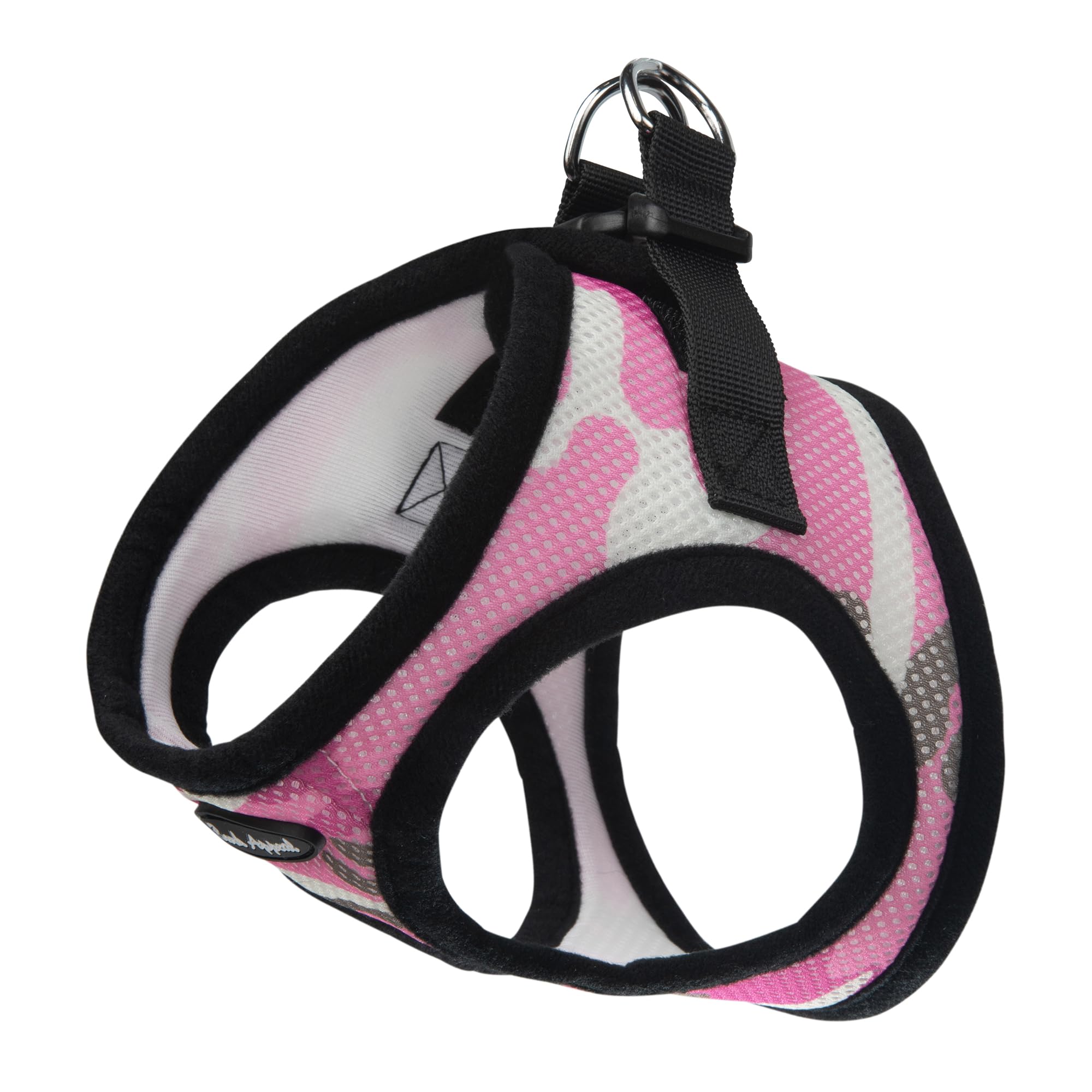 Bark Appeal Pink Camo Step-in Dog Harness for X-Large to 2X-Large Sized Pets - Updated Sizing, Re-Measuring is Essential - Soft 