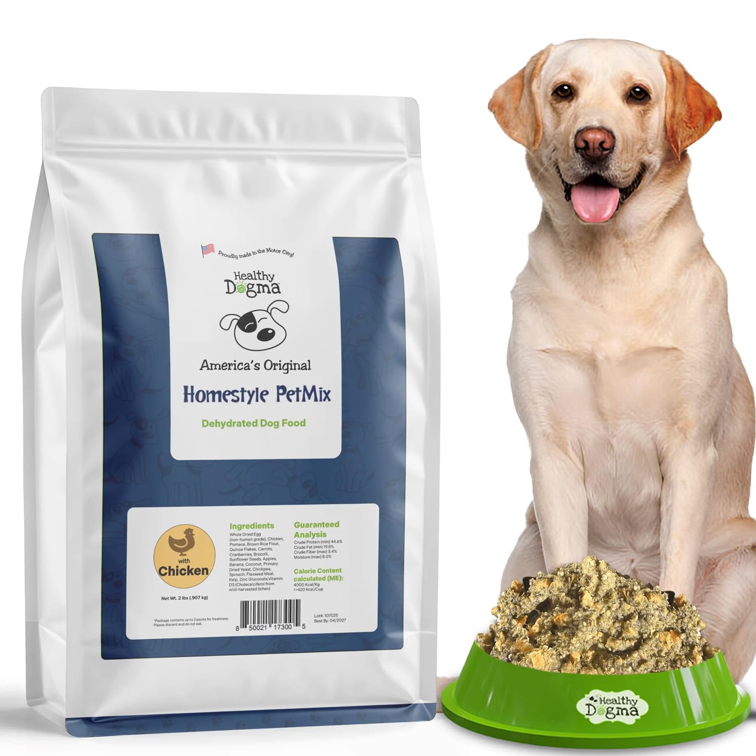 Healthy Dogma Homestyle PetMix Dehydrated Dog Food for Allergies - Freeze Dried, Raw, Homemade Dog Food (Homestyle PetMix with C