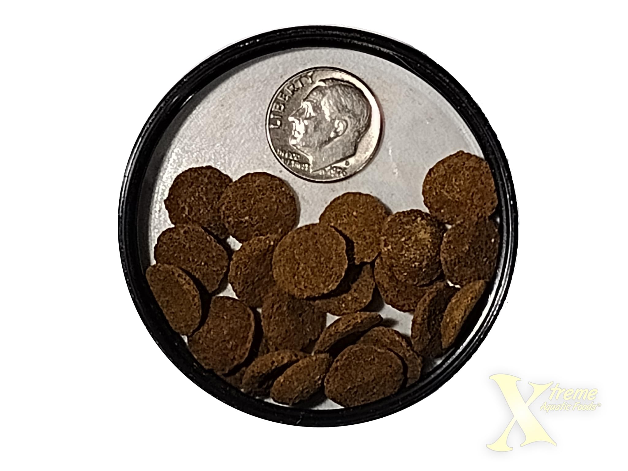Xtreme Aquatic Foods Xtreme Scrapers Wafers 14mm Fast-Sinking Fish Food 64oz - Ideal for Catfish, Plecostomus, and Loaches