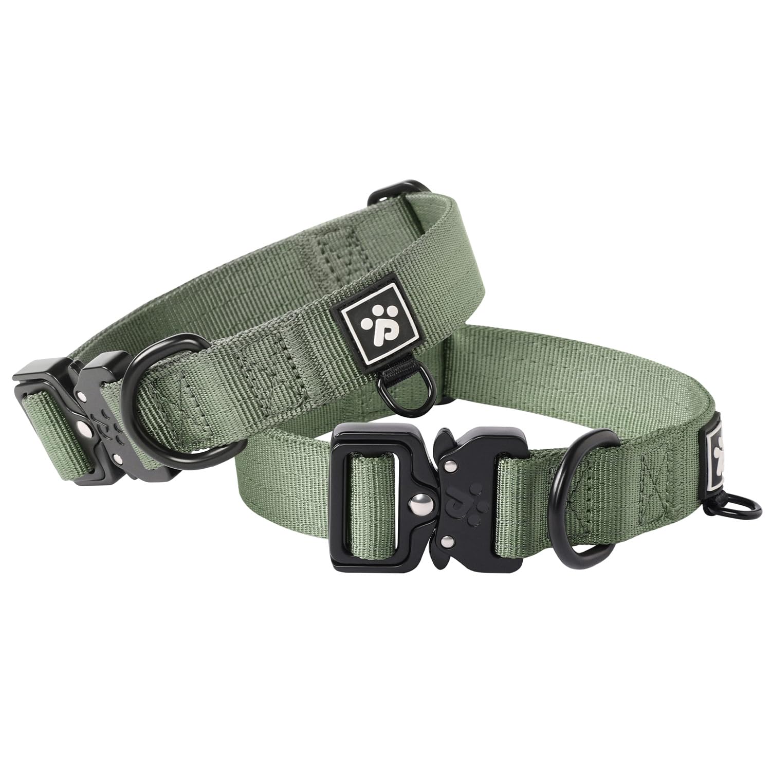 Pawspassion Heavy Duty Dog Collar For Small Dogs, Chew Proof Metal Hardware, Reinforced Nylon Dog Collar With Metal Quick-Releas
