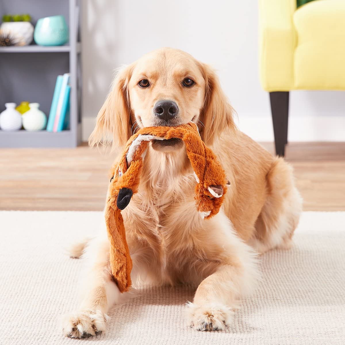Spot Skinneeez Extreme Quilted Chipmunk- Durable, Stuffing Free Dog Toy With 4 Layers Of Diamond Stitched Fabric & 2 Squeakers- Ideal For Medium And Large Aggressive Puppies And Dogs- 23In