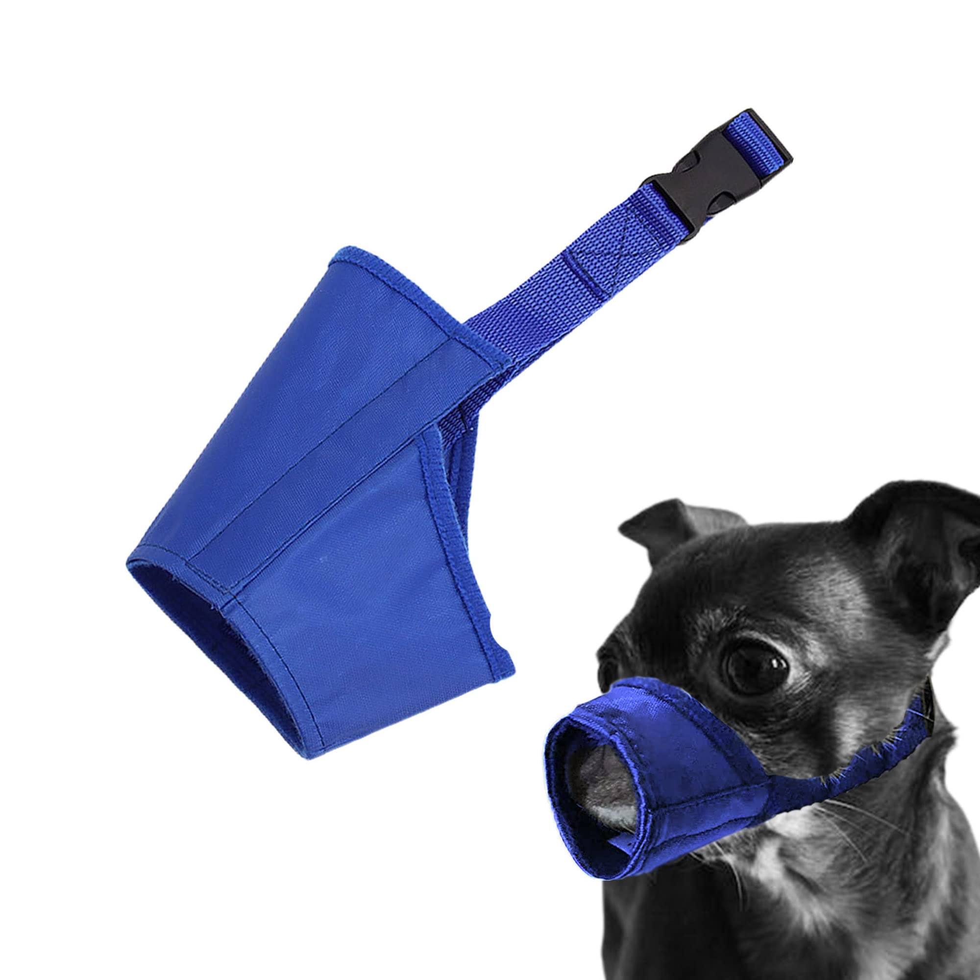 Parts Express Dog Muzzle, Soft Anti-Biting Barking Chewing Muzzle, Breathable Waterproof Adjustable Muzzle For Small Medium Dogs