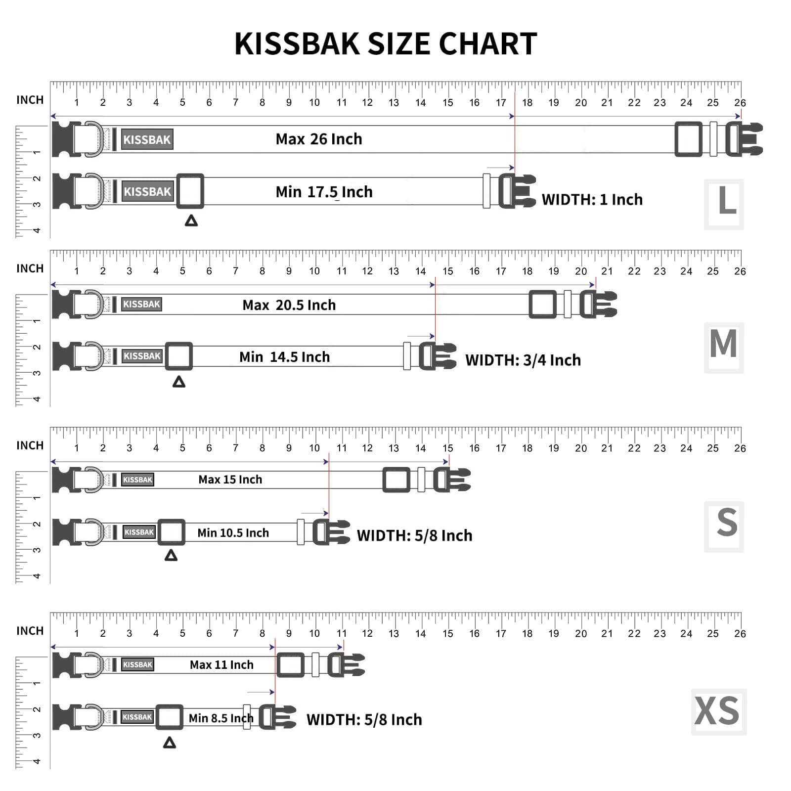 KISSBAK Dog Collar for Small Dogs, Soft Adjustable Floral Polyester, S Size, Model DCQ2101