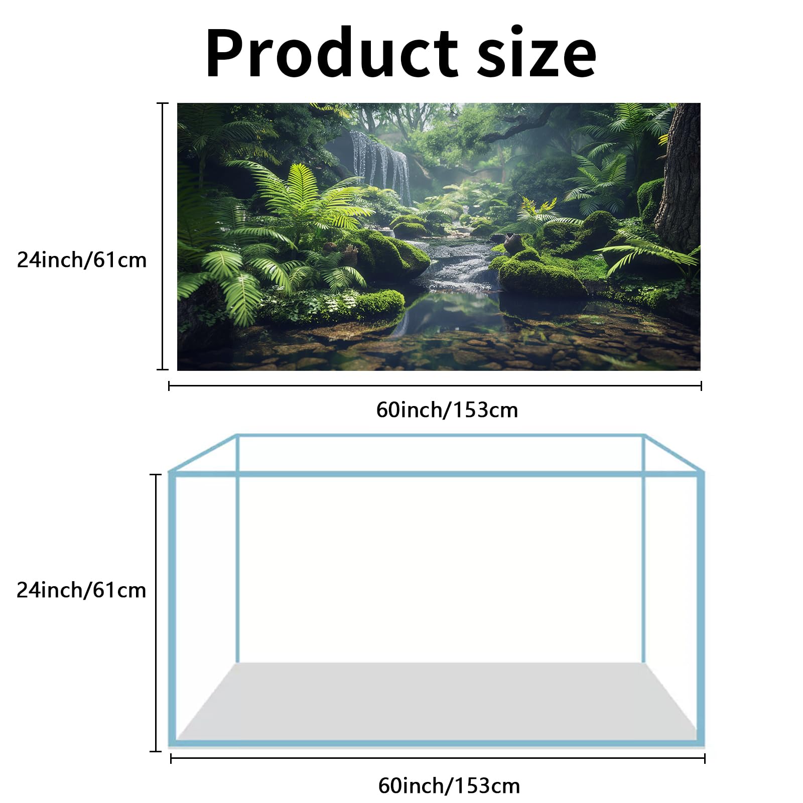 COMSUN 3 Pack Terrarium Background, 60x24 inches Polyester Reptile Background, Cloth Terrarium Backgrounds, Gobi Sunshine Cactus