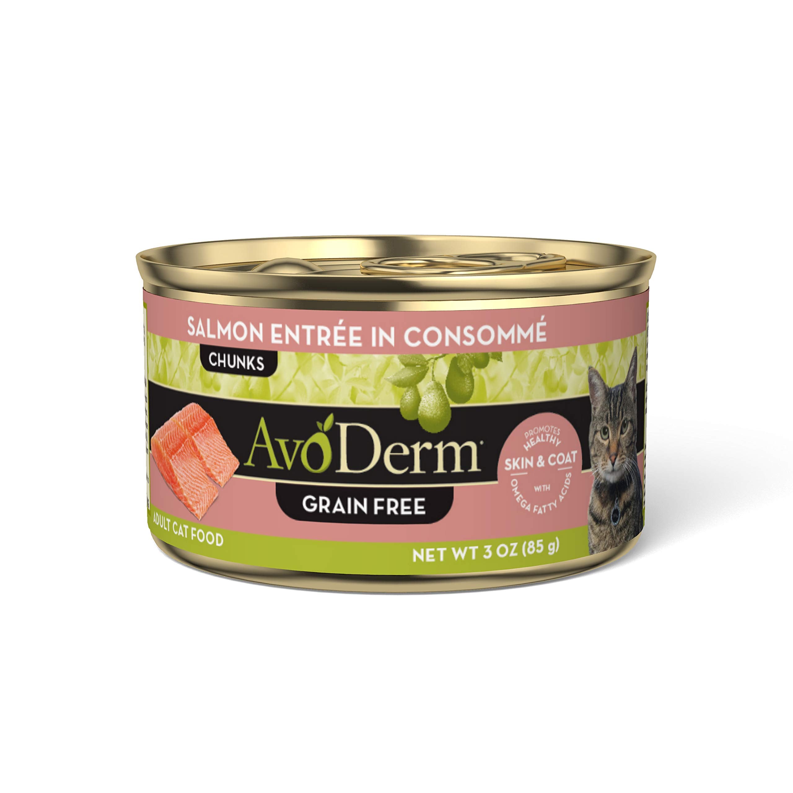 AvoDerm Natural Wild By Nature Salmon in Salmon Consomme Wet Cat Food 3oz