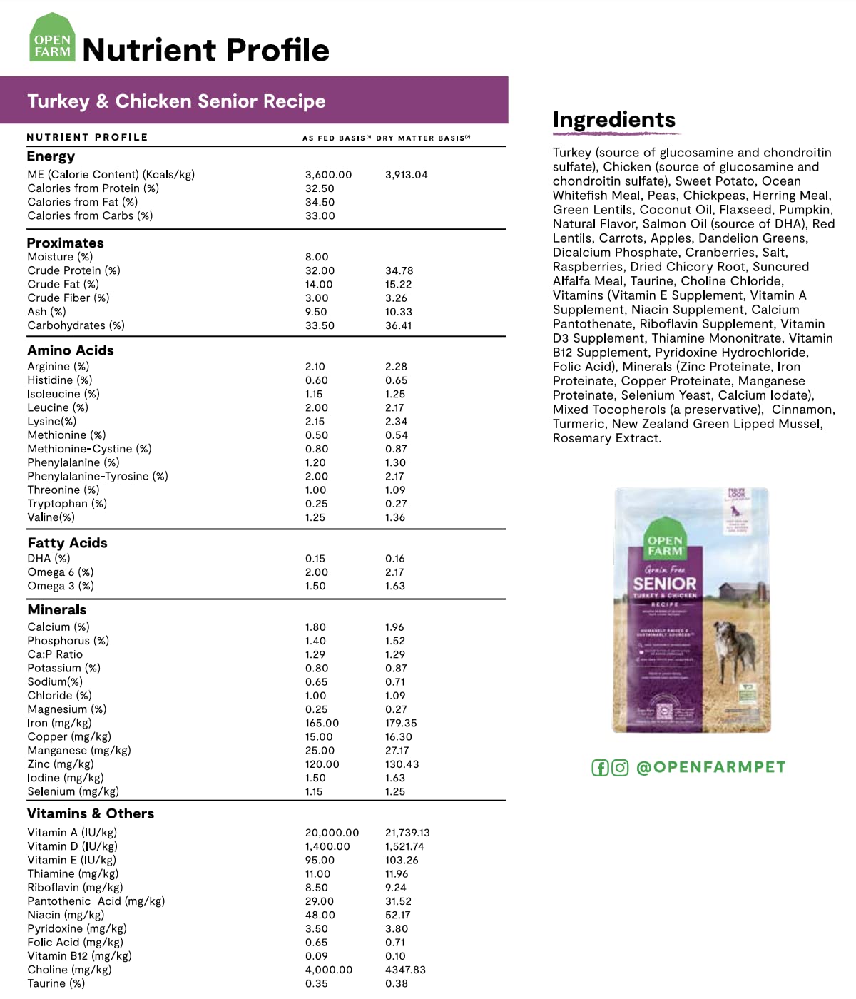 Open Farm Grain-Free Dry Dog Food with Ethically Sourced Ingredients, Non-GMO Veggies & Superfoods to Support Joints & Mobility,
