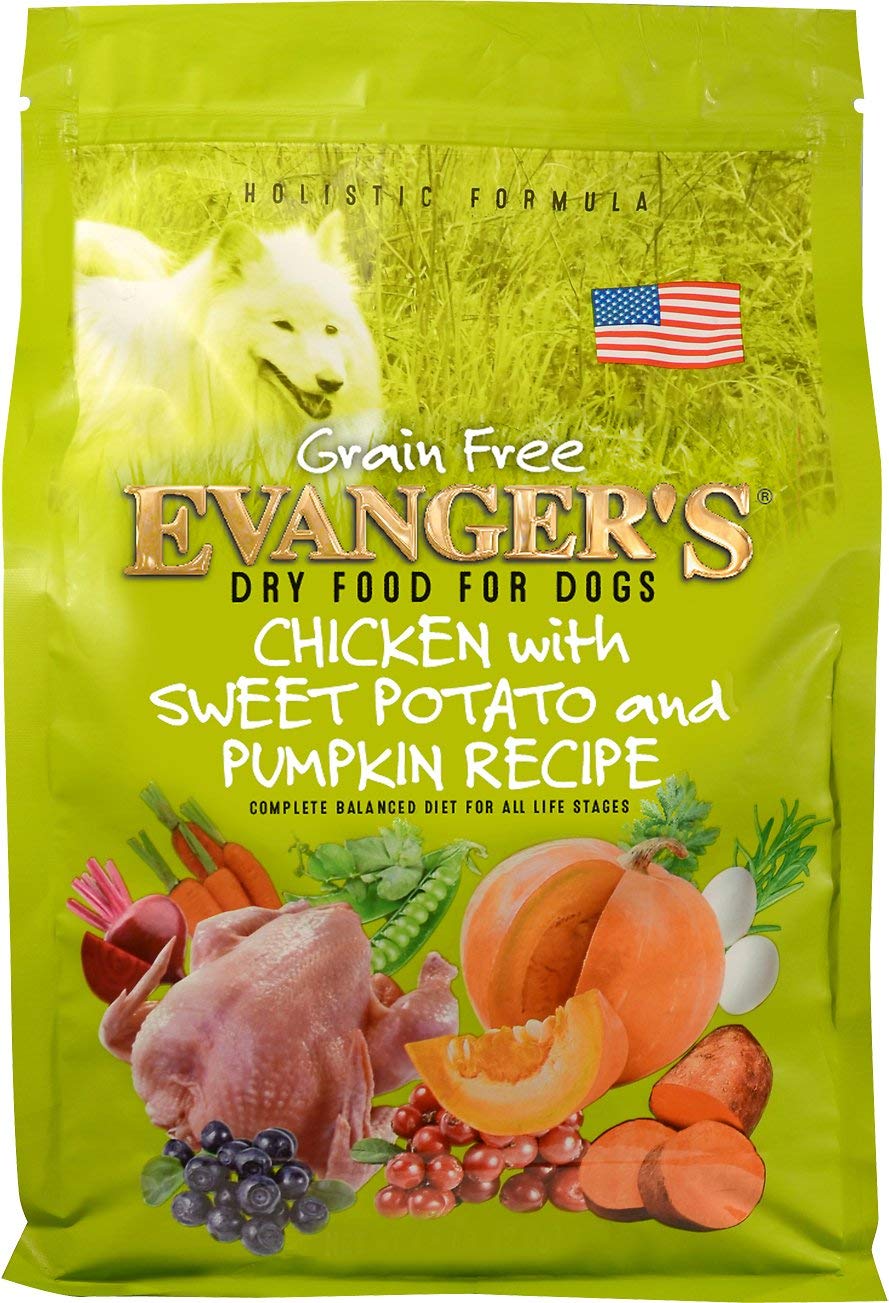 Evangers Grain-Free Chicken with Sweet Potato & Pumpkin Dry Dog Food, 30 lb Bag