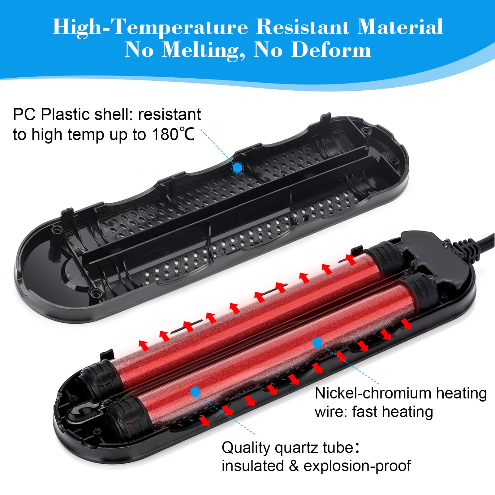 AQQA 800W Submersible Aquarium Heater for 80-220 Gallon Fish Tanks - Ideal for Freshwater & Saltwater, Model GUS-AQ029