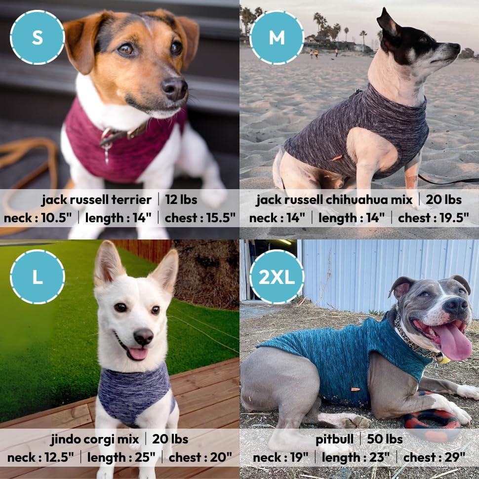 Gooby Zip Up Fleece Dog Sweater - Fuchsia Wash, X-Large - Warm Pullover Fleece Step-in Dog Jacket with Dual D Ring Leash - Winte