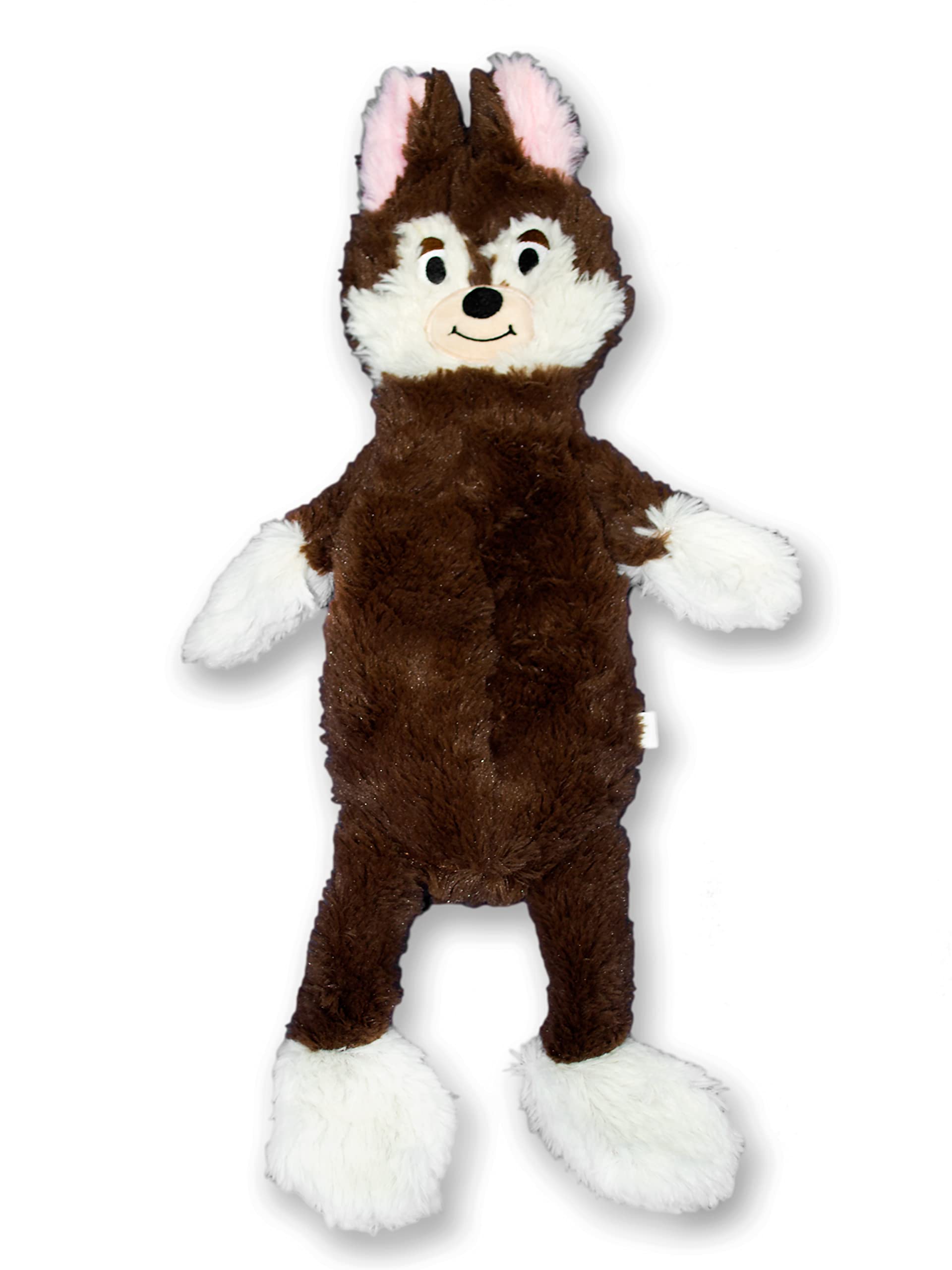 Fga Marketplace Fox Flat No Stuffing No Squeak Plush Dog Toy, Funny Style Will Entertain Your Dog For Hours, Recommended For Small And Medium Dog 21 Inch Long