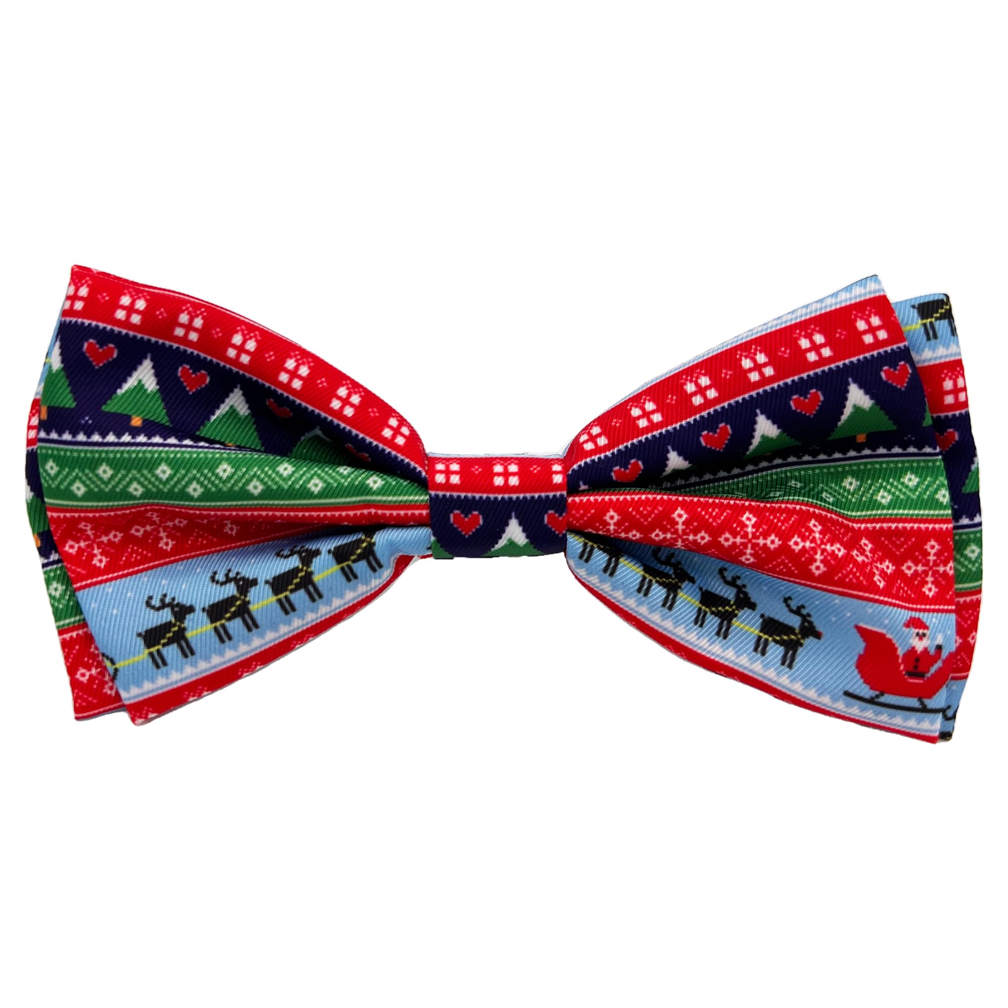 Huxley & Kent Bow Tie For Pets | Ugly Sweater (Large) | Christmas Holiday Bow Tie Collar Attachment | Fun Bow Ties For Dogs & Ca