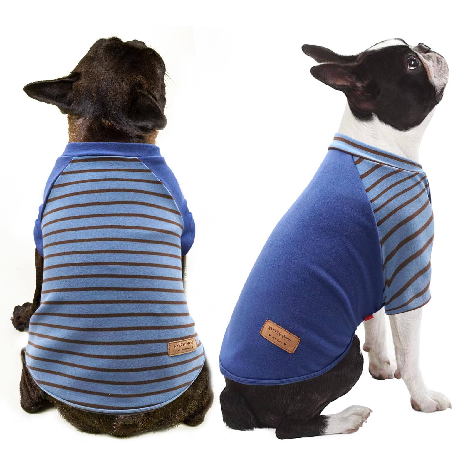 Kyeese 2Pack Dog Sweaters For Small Dogs Male Small Pet Sweaters Stretchy Dachshund Clothes Pullover Fleece Pet Coat Pet Sweatsh
