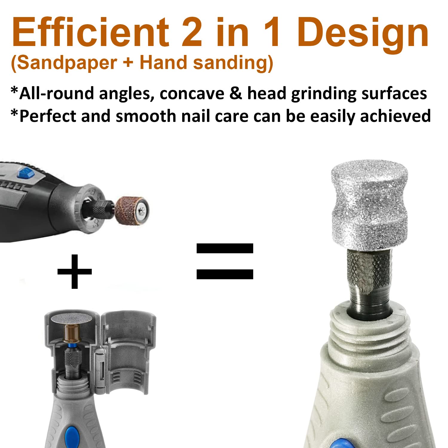 PLATGO Diamond Dog Nail Grinder Tool for Pets, 1/8'' Dremel Bit for Nail Care