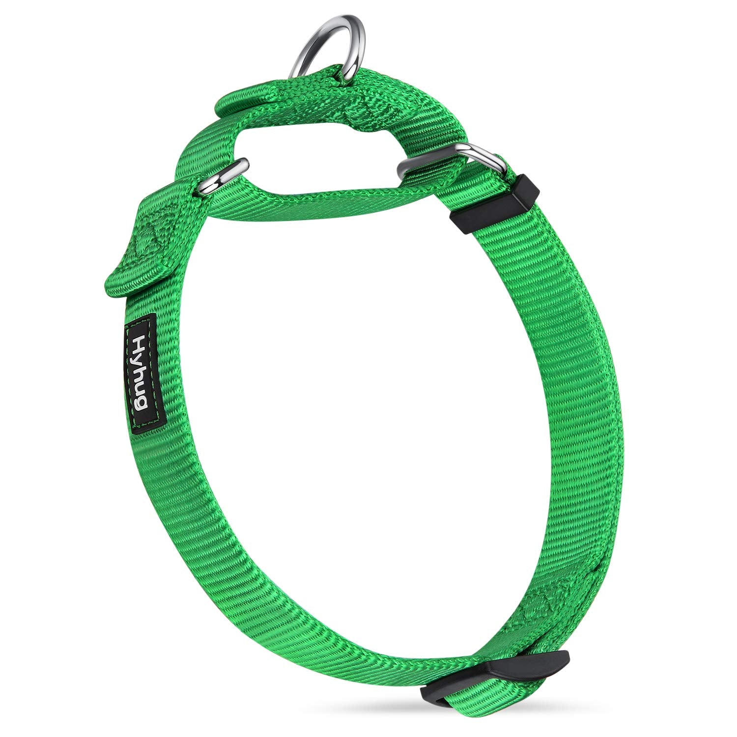 Hyhug Martingale Dog Collar Without Buckle: Escape-Proof, No Slip Heavy Duty Nylon, Colorfast Adjustable Pet Supplies for Large 