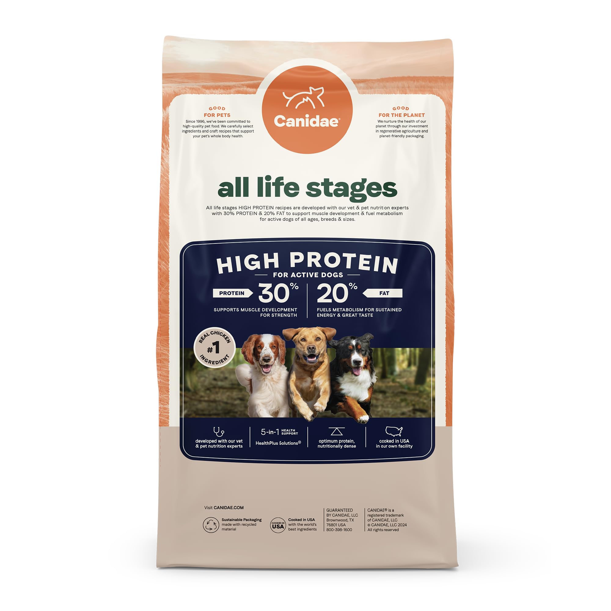Canidae All Life Stages High Protein Dry Dog Food, Multi-Protein Recipe, 4 lbs.