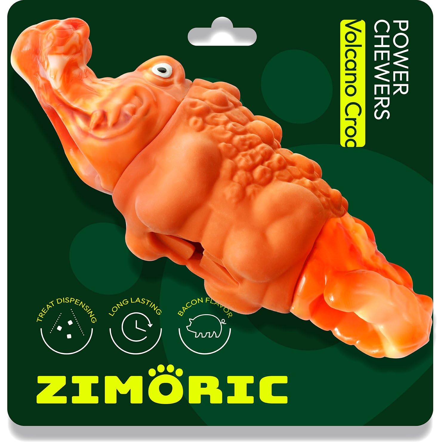 Zimoric Tough Dog Chew Toys for Aggressive Chewers, Interactive Treat Dispensing Dog Toy, Durable Dog Toys for Medium & Large Do