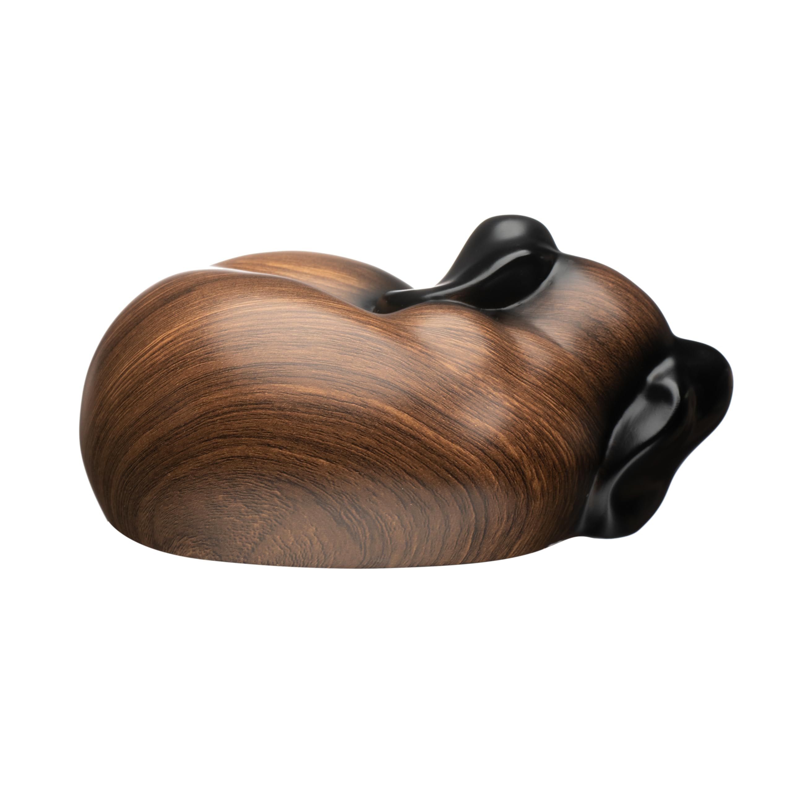 Kriss Art Pet Urns,Sleeping Resin Cremation Dog Urn, Dog Urns For Ashes, Small Animal Urn(Black Walnut)