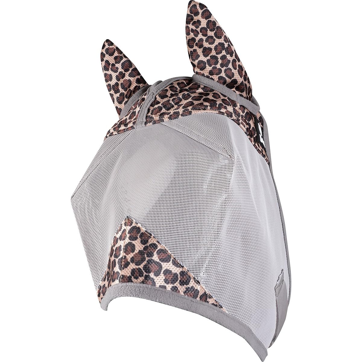 Cashel Crusader Patterned Fly Mask, Standard with Ears (Leopard, Warmblood)