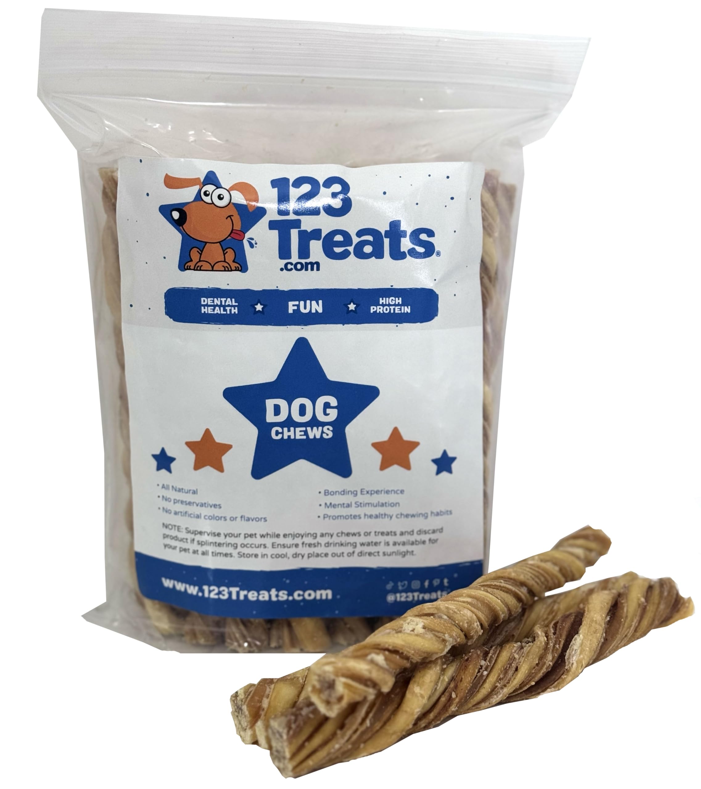 Beef Tripe Sticks for Dogs (6  25 Count) All Natural Dog Treats from Free Range, Grass Fed Beef Dog Chews Safe & Easily Digest