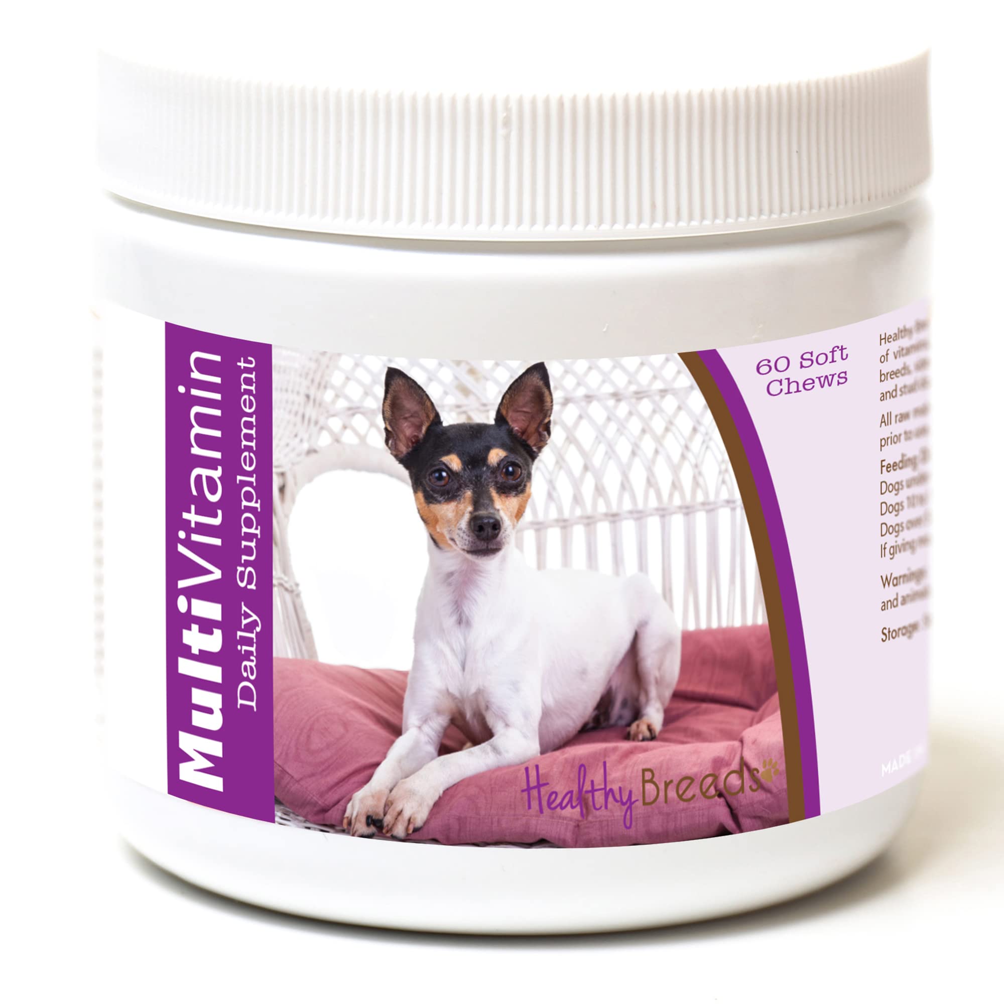 Healthy Breeds Toy Fox Terrier Multi-Vitamin Soft Chews 60 Count