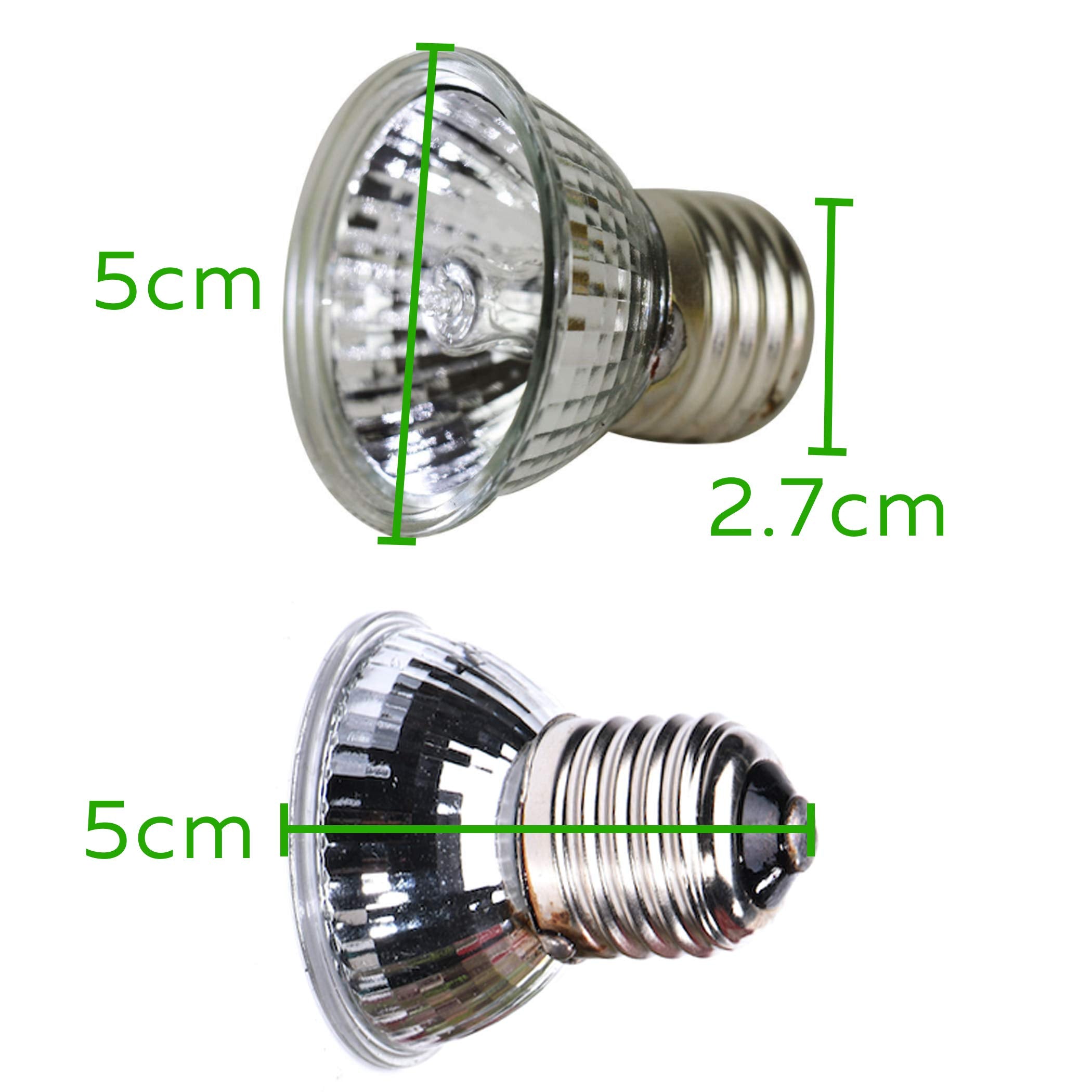 CALPALMY 4-Pack 75W UVA+UVB Bulbs | Heat and Light for Reptiles and Amphibian Tanks, Terrariums and Cages | Works with Various L