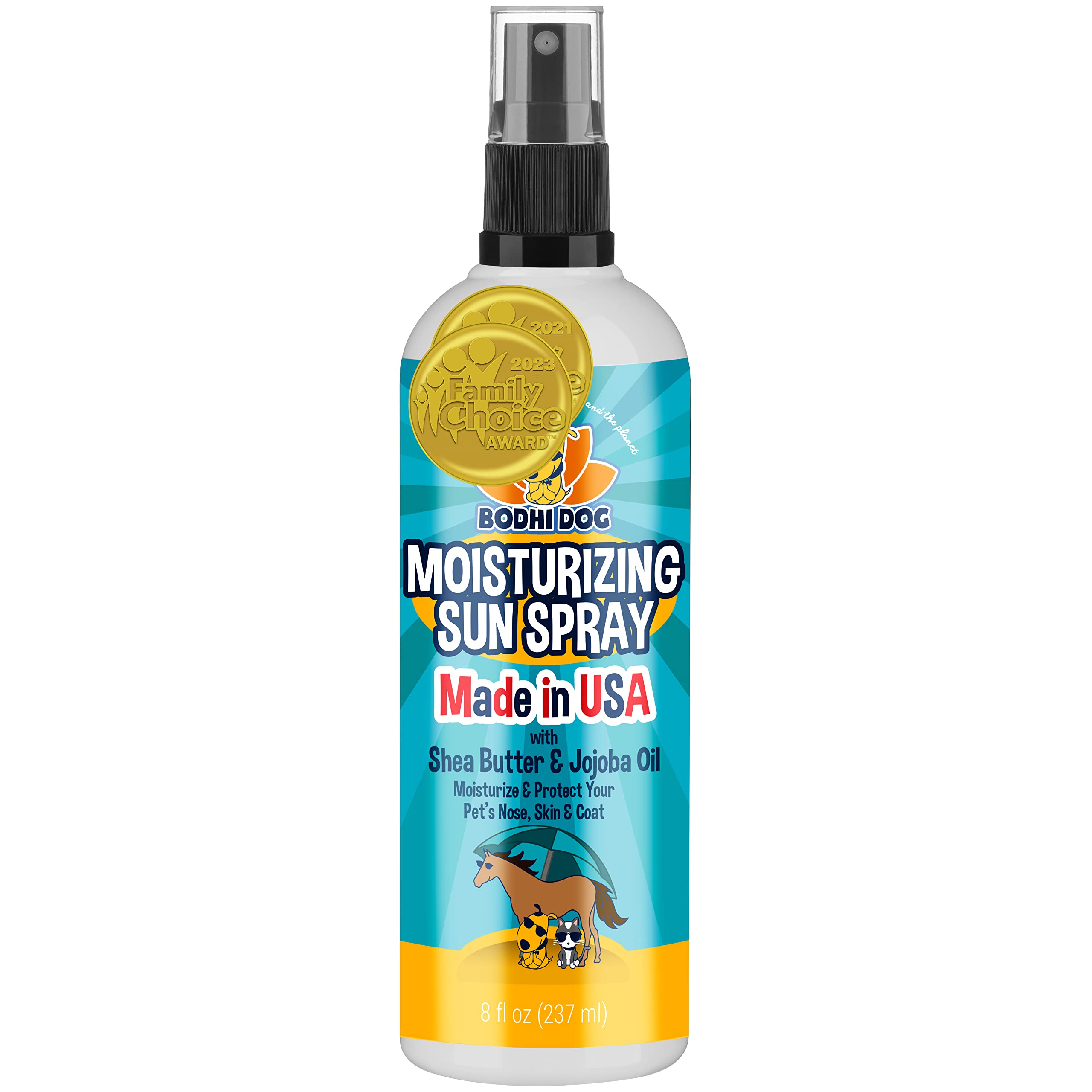 Bodhi Dog Sunscreen | Large 8Oz Spf 30+ Moisturizing Pet Sunscreen | Safe For All Breeds Of Dogs, Cats And Horses | Natural Skin Protection And Conditioner For Skin, Coat, Nose, And Ears | Usa Made