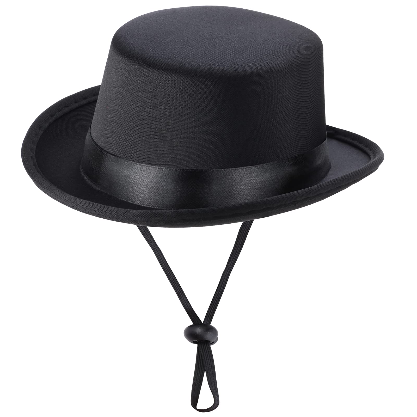 Yewong 2 Pieces Pet Formal Accessories Set - Pet Top Hat With Pet Formal Necktie/Bowtie Birthday Party Gradation Halloween Costumes Accessories For Dog Cat (Black-B) One Size
