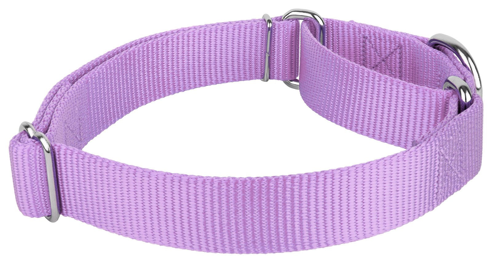 Country Brook Petz - Lavender Martingale Heavy Duty Nylon Dog Collar - 21 Vibrant Color Options (3/8 Inch Width, Extra Small)