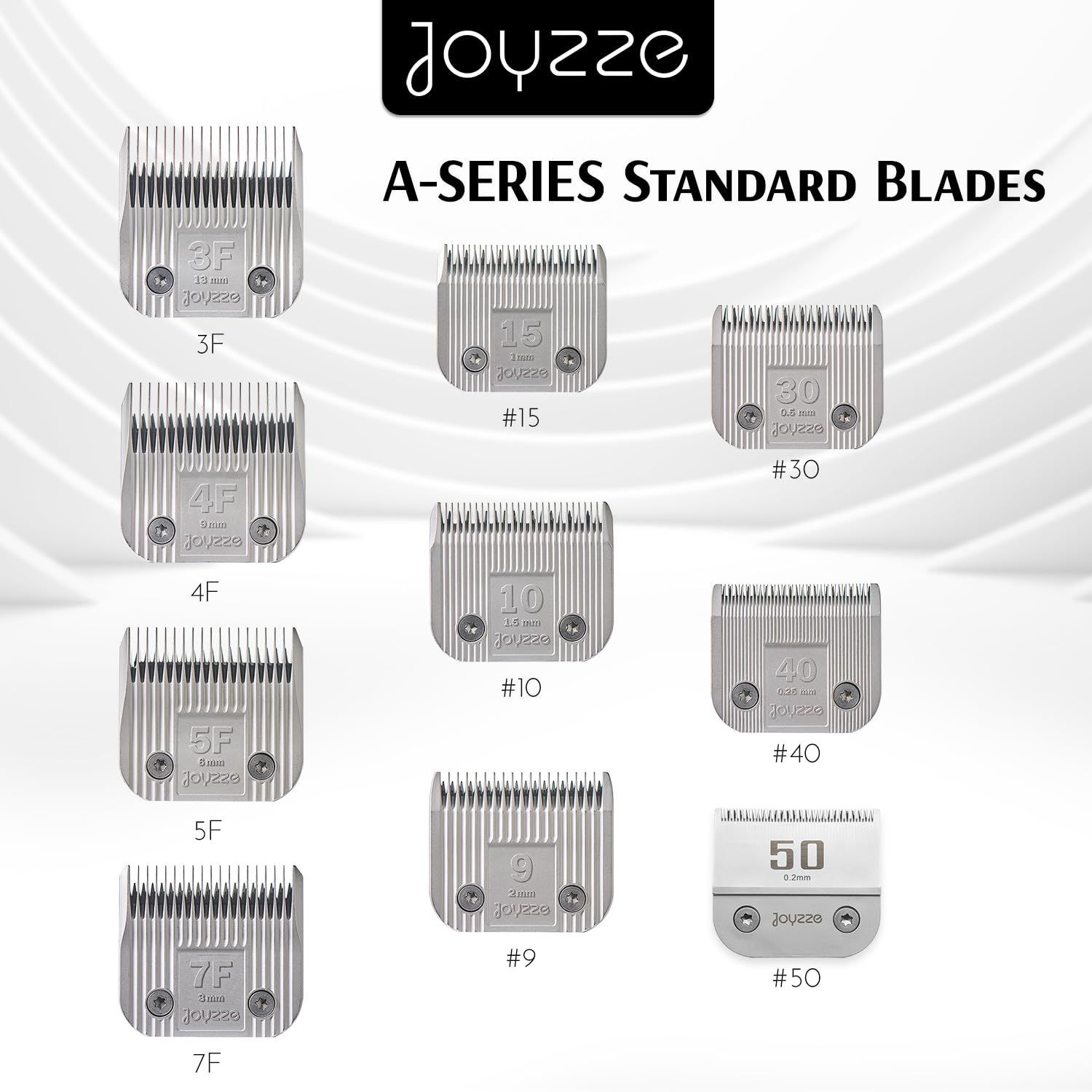 Joyzze Raptor/Falcon Series A Blade - Professional Grade Dog Clipper Grooming Blade, Detachable, Replacement Blades - Stainless